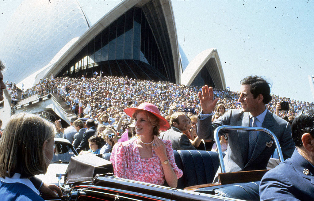 Princess Diana and Prince Charles at Sydney Opera House. Photo / Getty Images