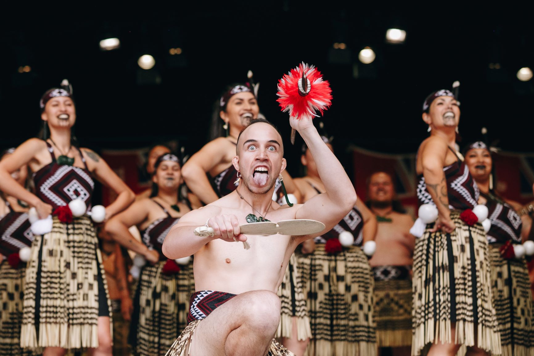 Te Kapa Haka o Ngāti Whakaue are the joint runners-up of the 2023 Te Matatini national kapa haka festival. Photo /  Erica Sinclair
