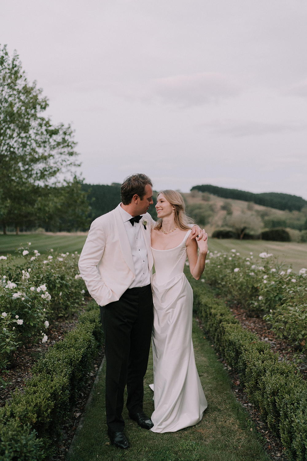 London-based couple Jessica-Belle and Daniel Cook returned home for their wedding. Photo / Danelle Bohane
