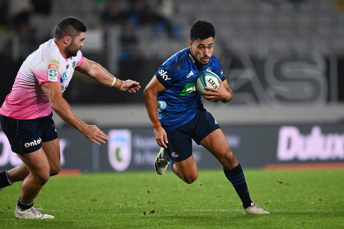 Blues Stephen Perofeta in action. Photosport