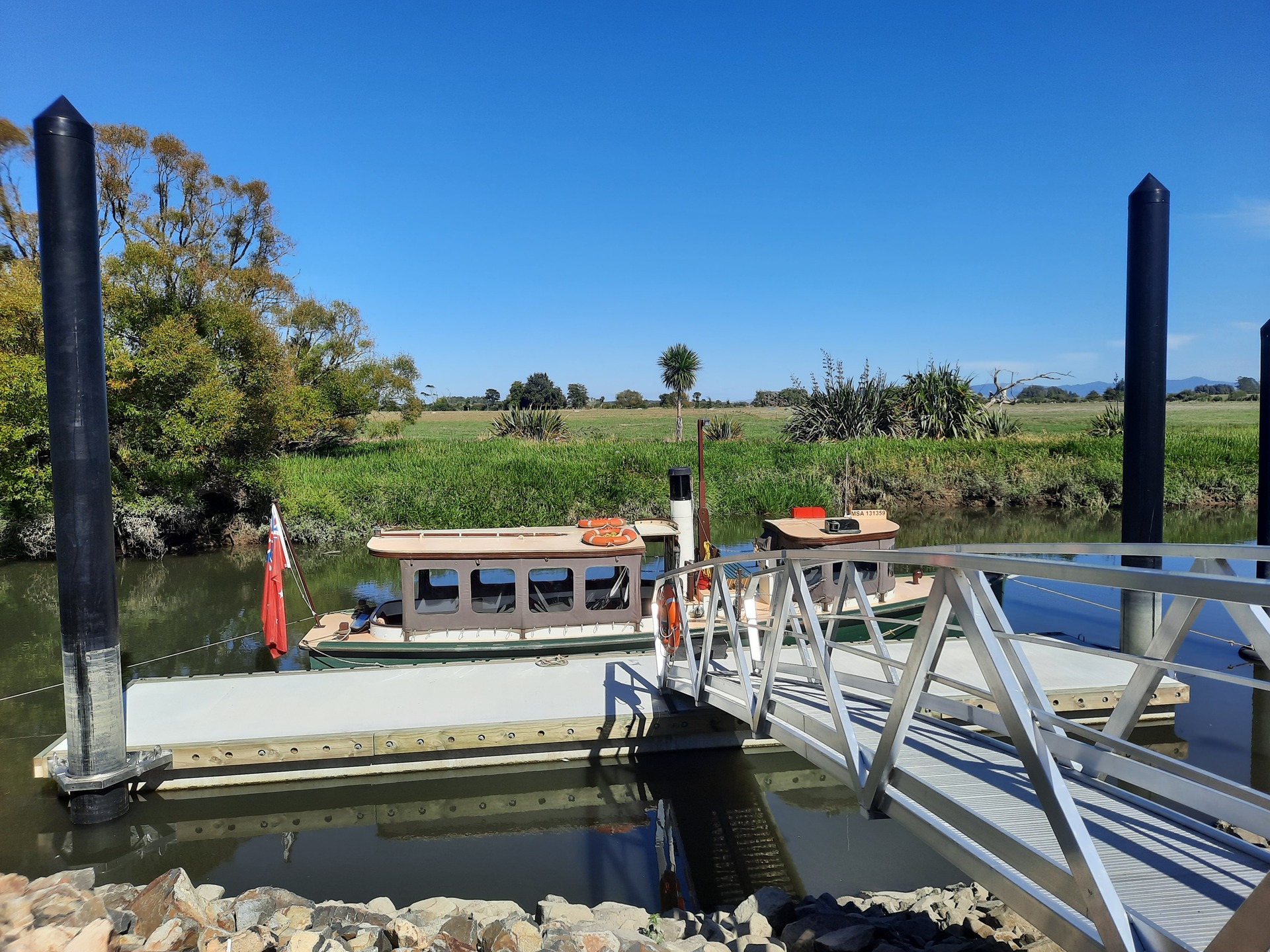 With the funding from the Government and the local council, the park was able to make a number of improvements including building three floating pontoons. Photo / Danielle Zollickhofer