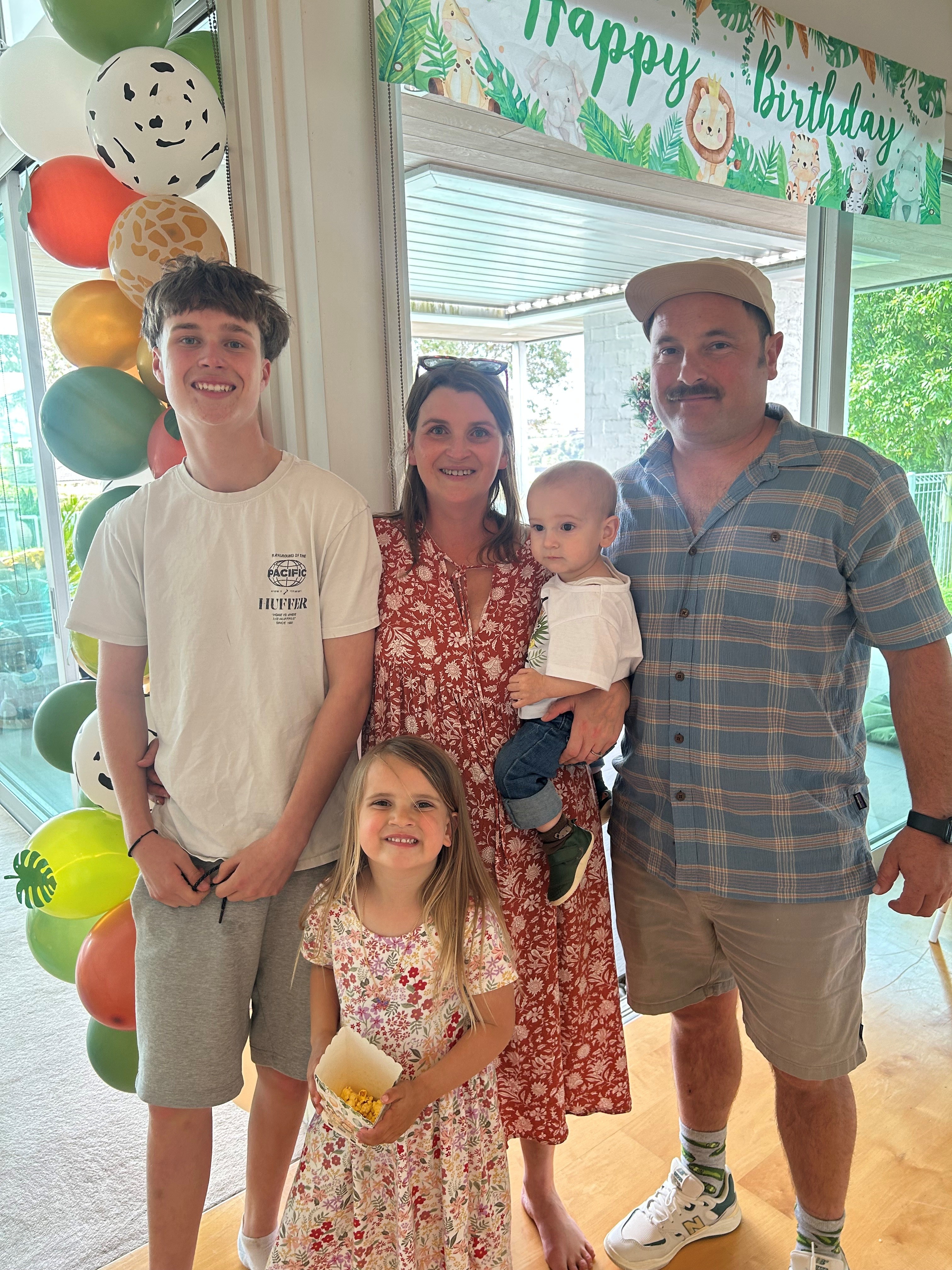 Max Furse-Kee with family.