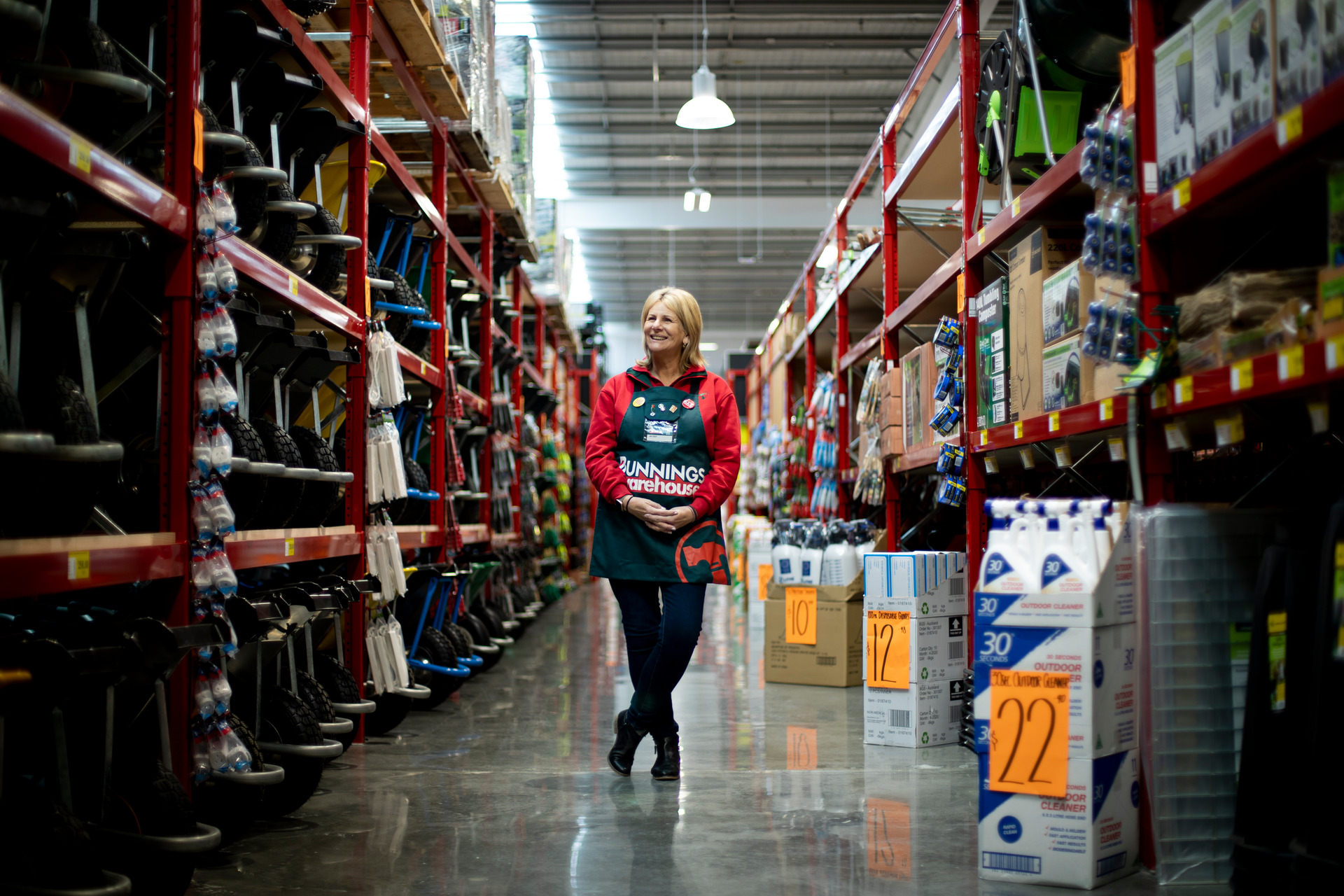 Jacqui Coombes, director HR NZ at the new Bunnings Warehouse store which opened in July. Photo / Dean Purcell