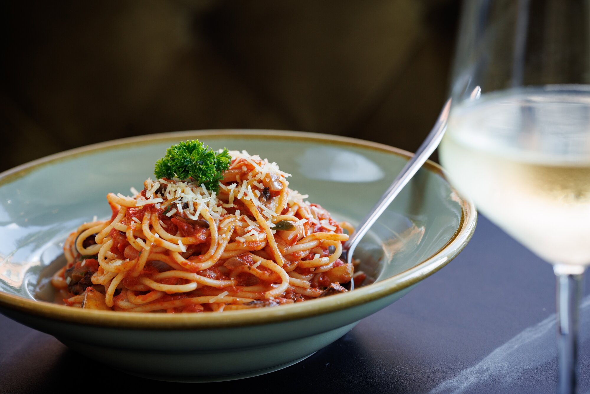 The spaghetti arrabbiata on the menu at new Italian restaurant Casa Bella on K Rd. Photo / Babiche Martens