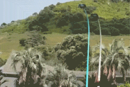 The moment Mt Maunganui came crashing down.
