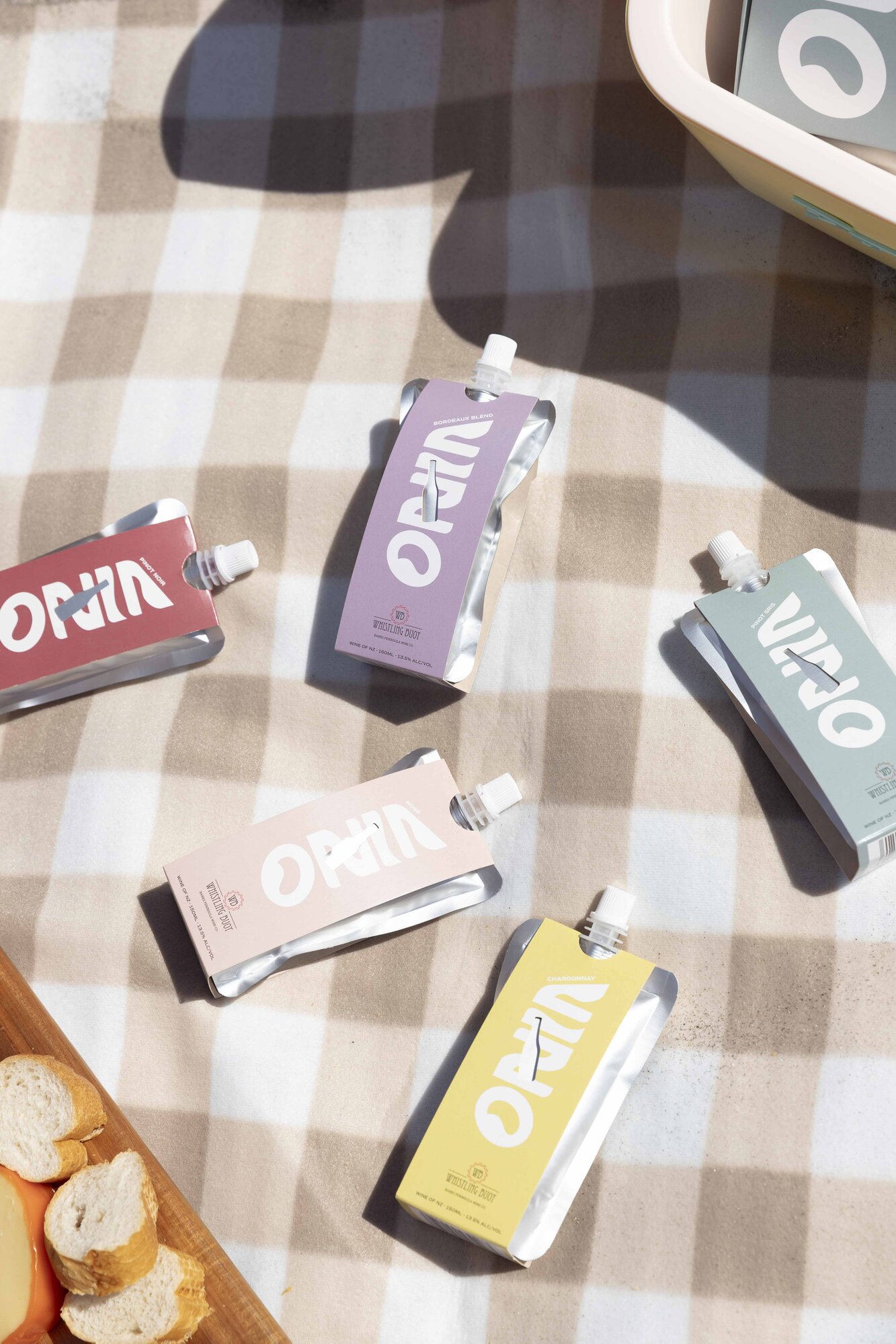 Neil Pattinson, managing director of Whistling Buoy Wines, has launched the new Vino range of pouch wine.