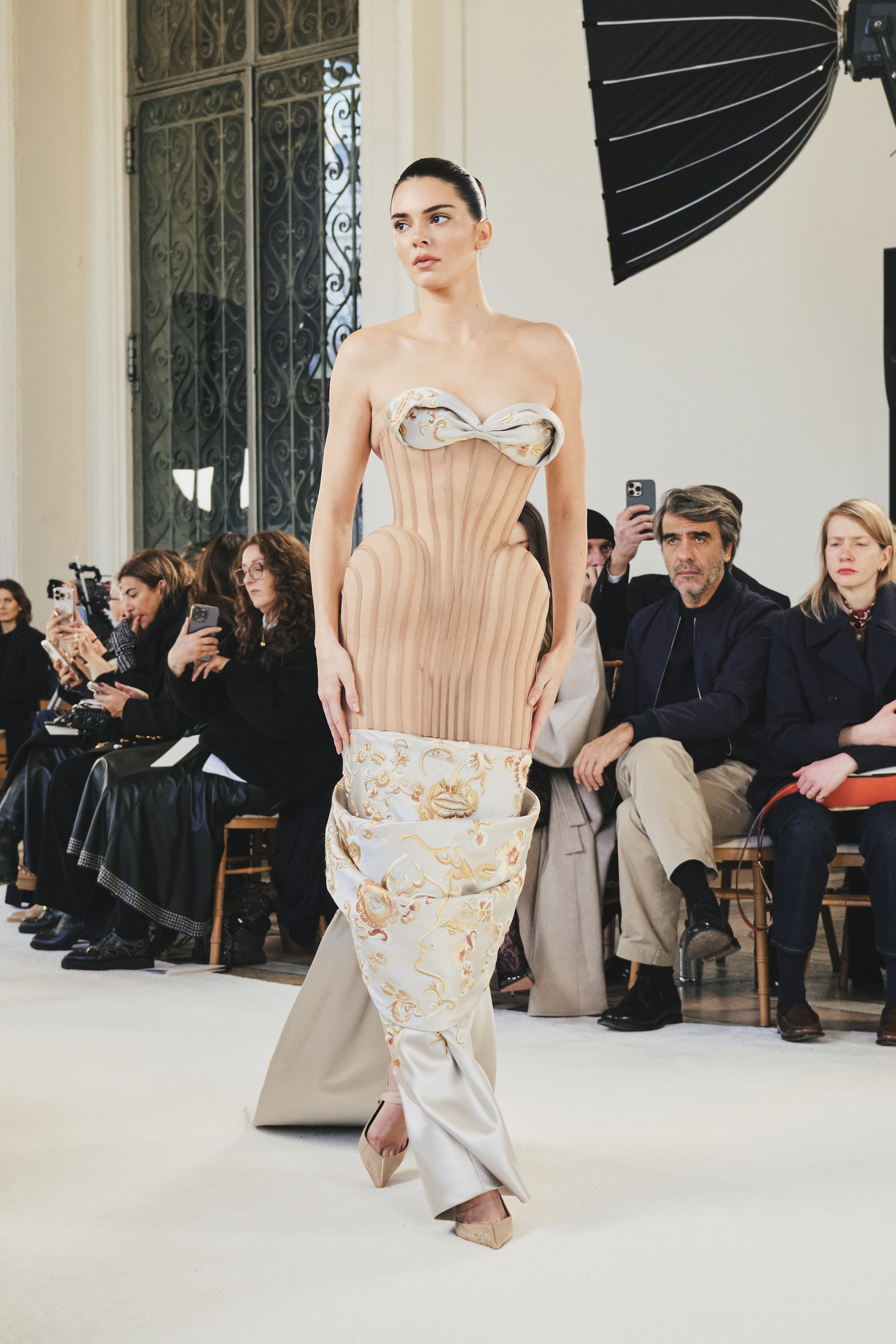 Bodies as fashion, not nature, intended: Kendall Jenner models the Schiaparelli spring 2025 collection in Paris, January 2025. Photo / Simbarashe Cha, The New York Times