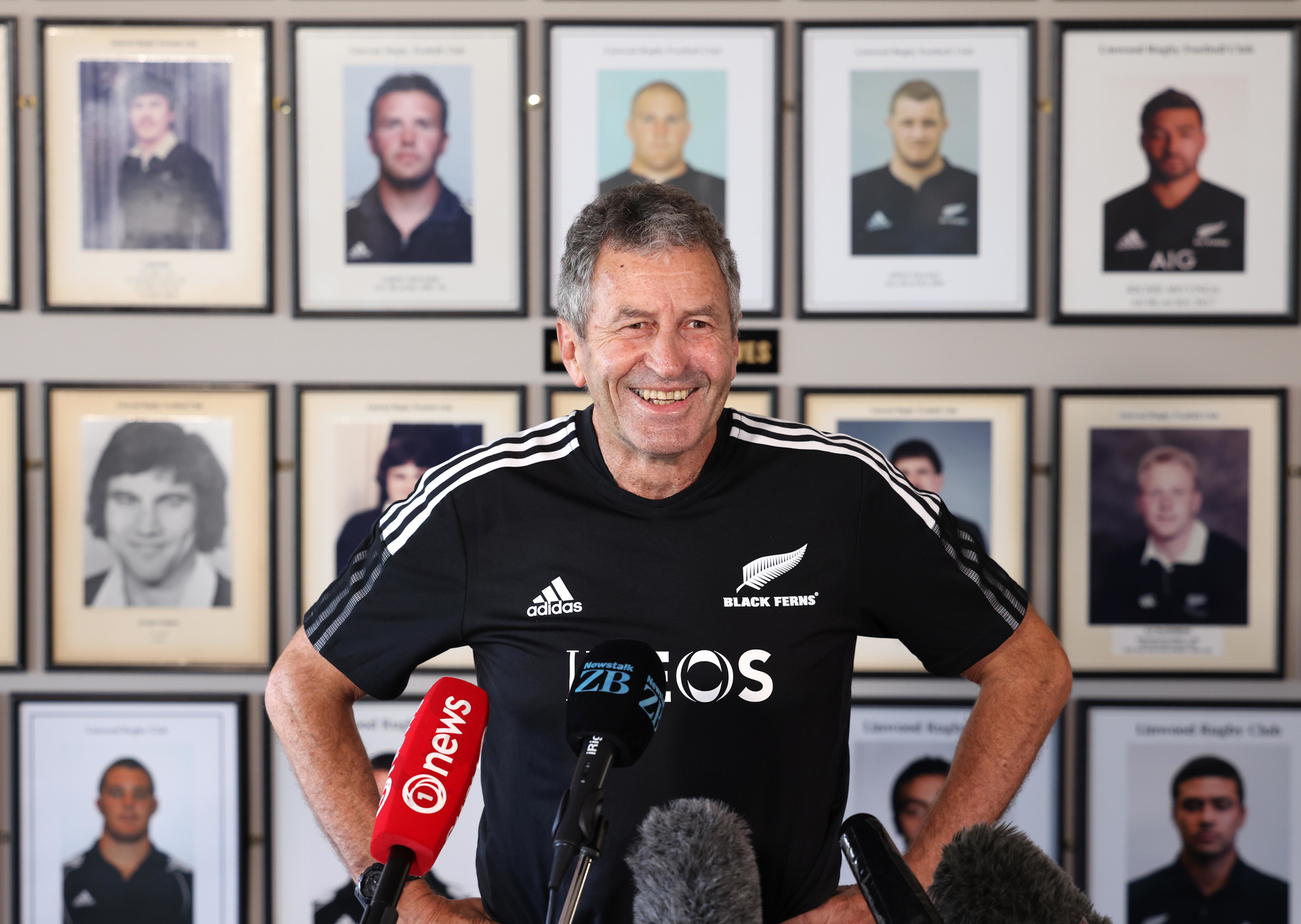 Wayne Smith being introduced in his new Black Ferns role in Christchurch. Photo / photosport.nz
