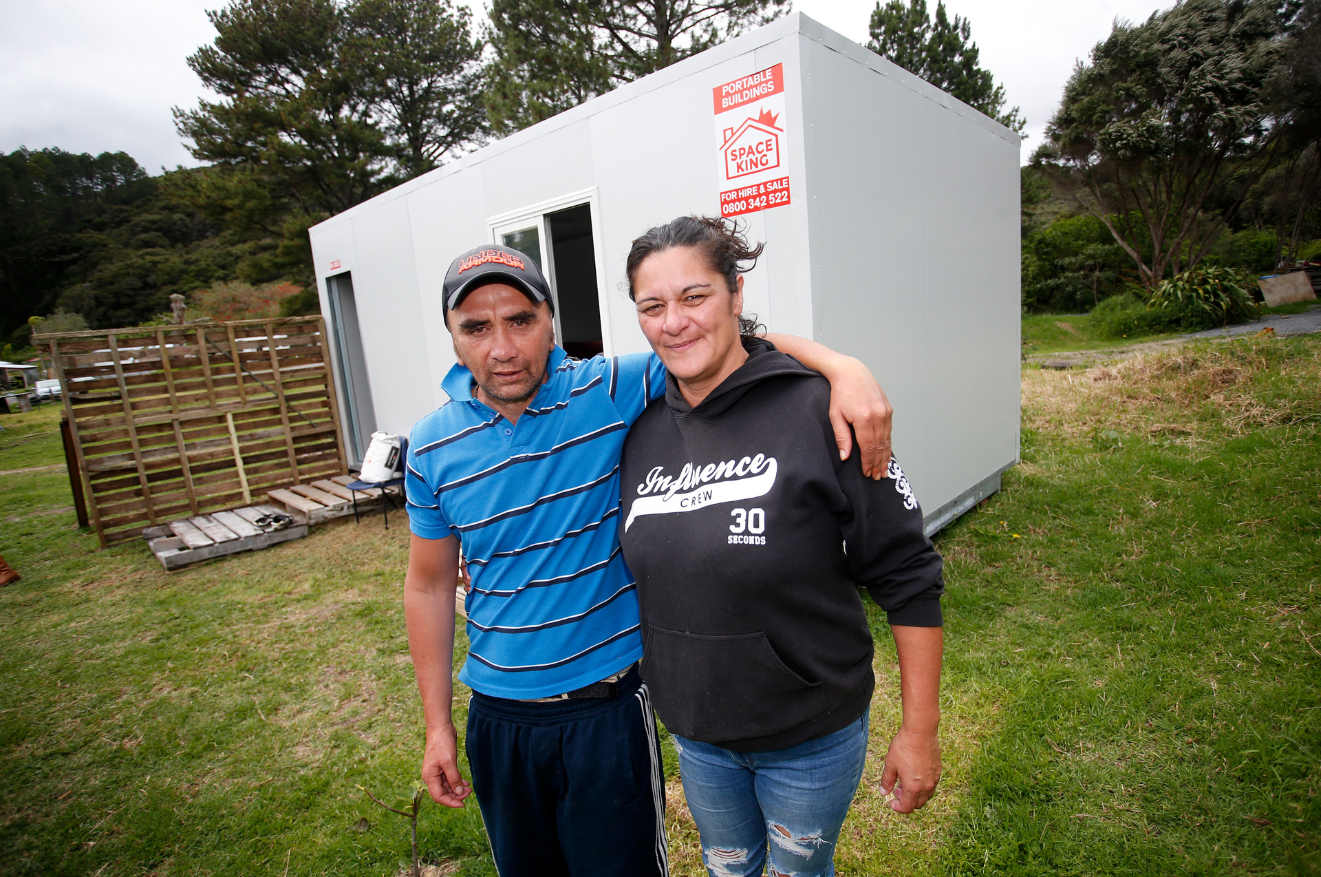 Siblings Eric Monk and Sharee Tito live side by side in a papakāinga housing development on ancestral Māori land in Waitangi.  Photo / Michael Cunningham 