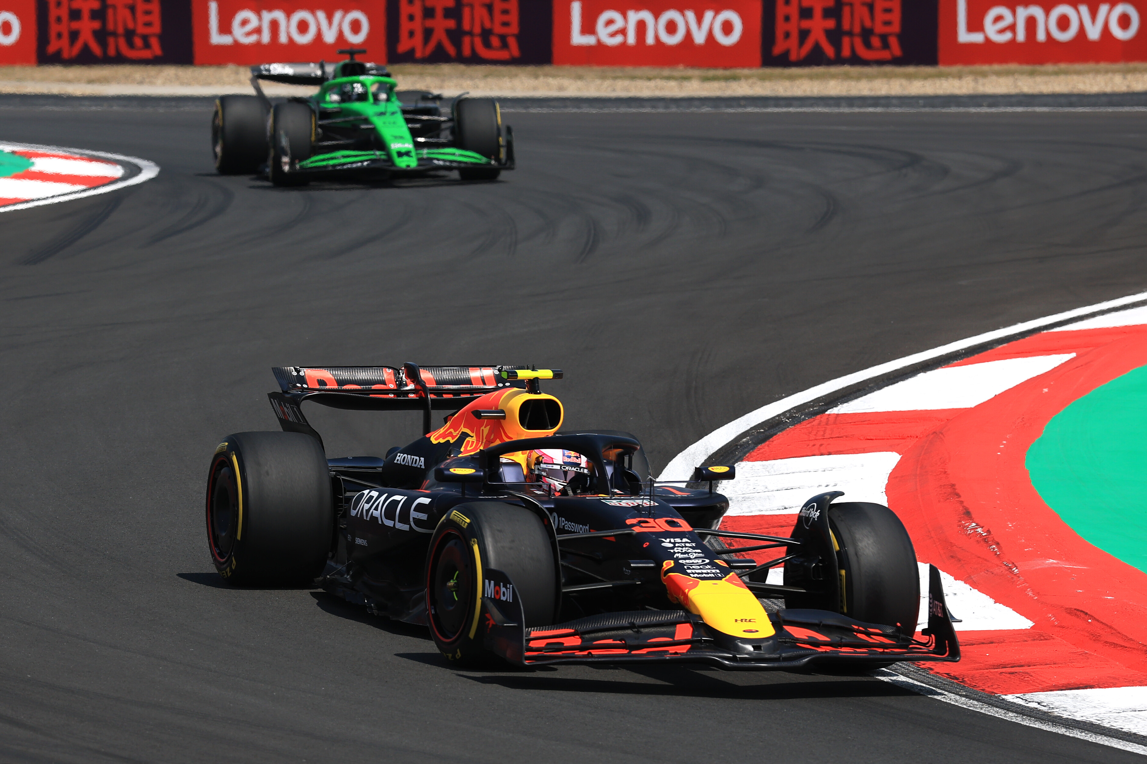 Liam Lawson in the Chinese Grand Prix sprint race. Photo / Red Bull