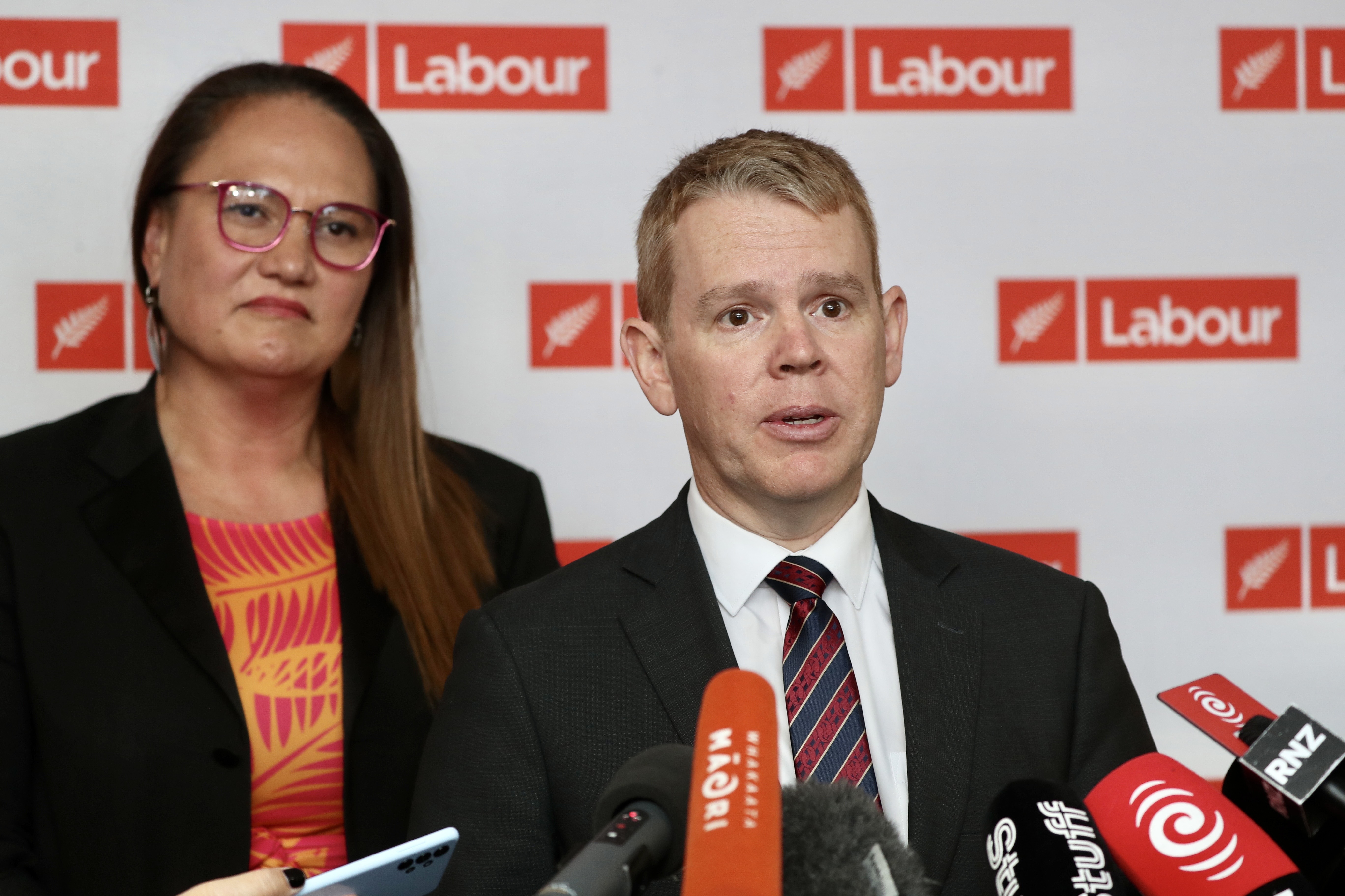 Labour deputy Carmel Sepuloni and leader Chris Hipkins have said they would not repeal the patch ban. Photo / Mark Mitchell