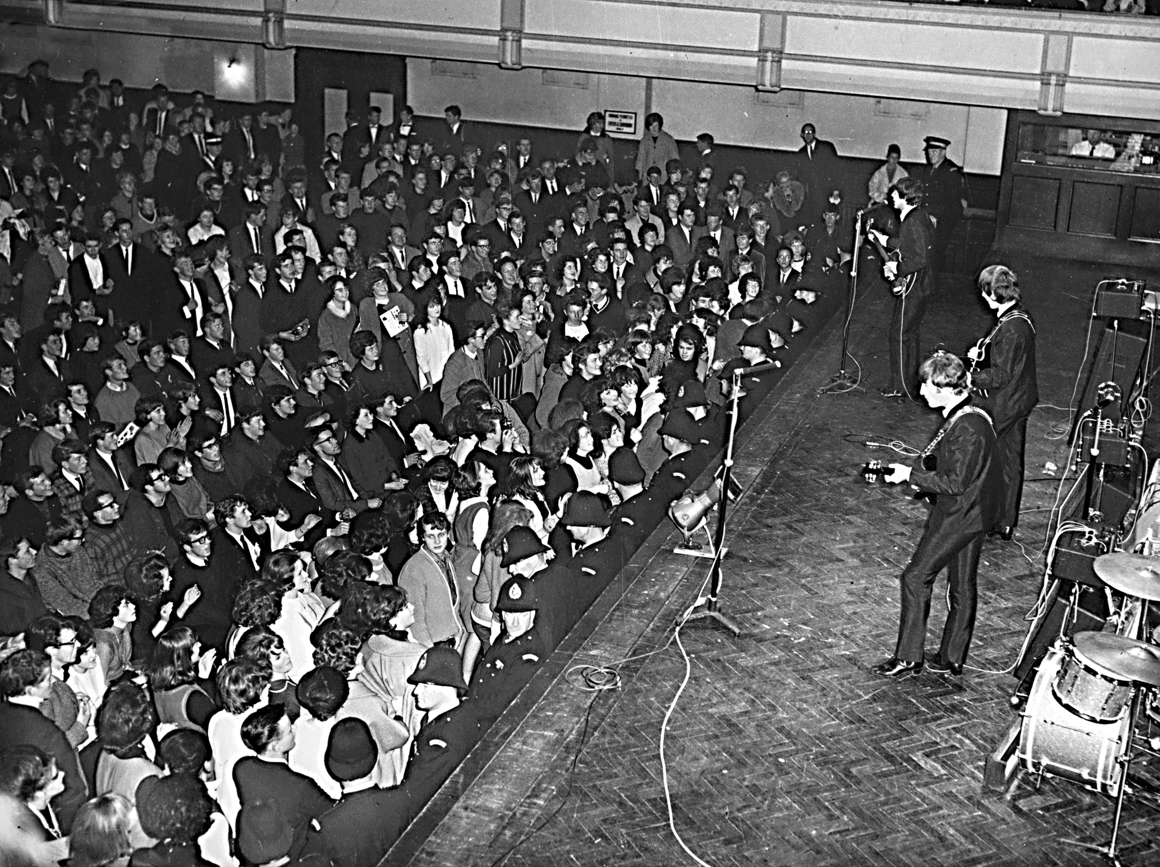 The Beatles at the Dunedin Town Hall. Photo / Supplied