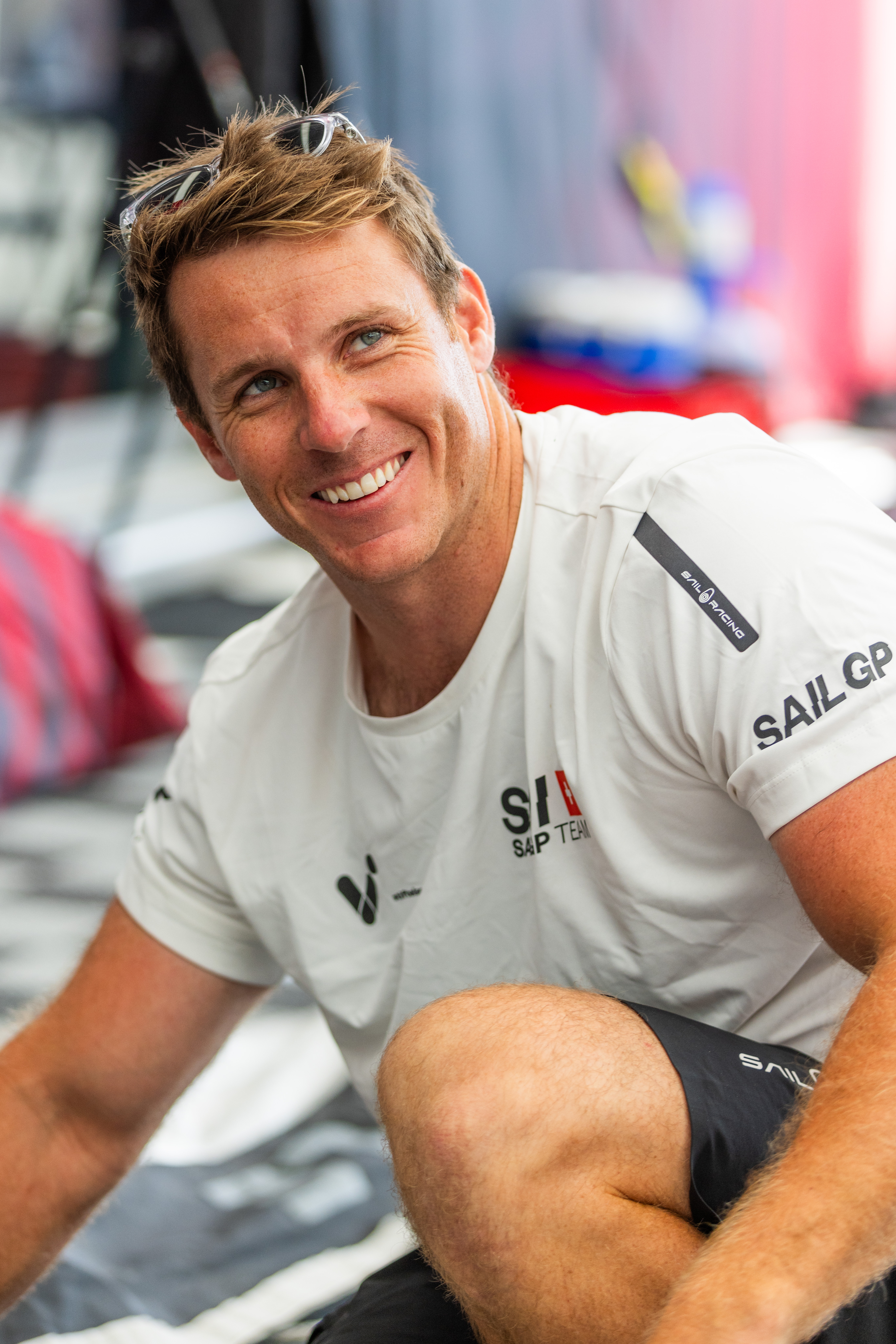 Stewart Dodson joined the Swiss SailGP Team after winning the title with Spain last season. Photo / Adam Mustill, SailGP SUI