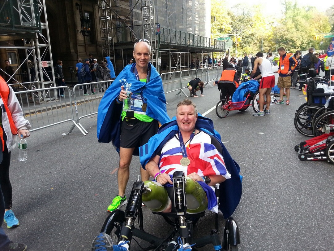 Ian Winson at the 2015 New York City Marathon. Photo / Supplied