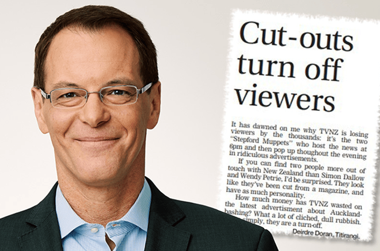 Simon Dallow has been at TVNZ since 1993, and reading the nightly news at 6pm since 2006. Photos / TVNZ; graphic montage / Phil Welch