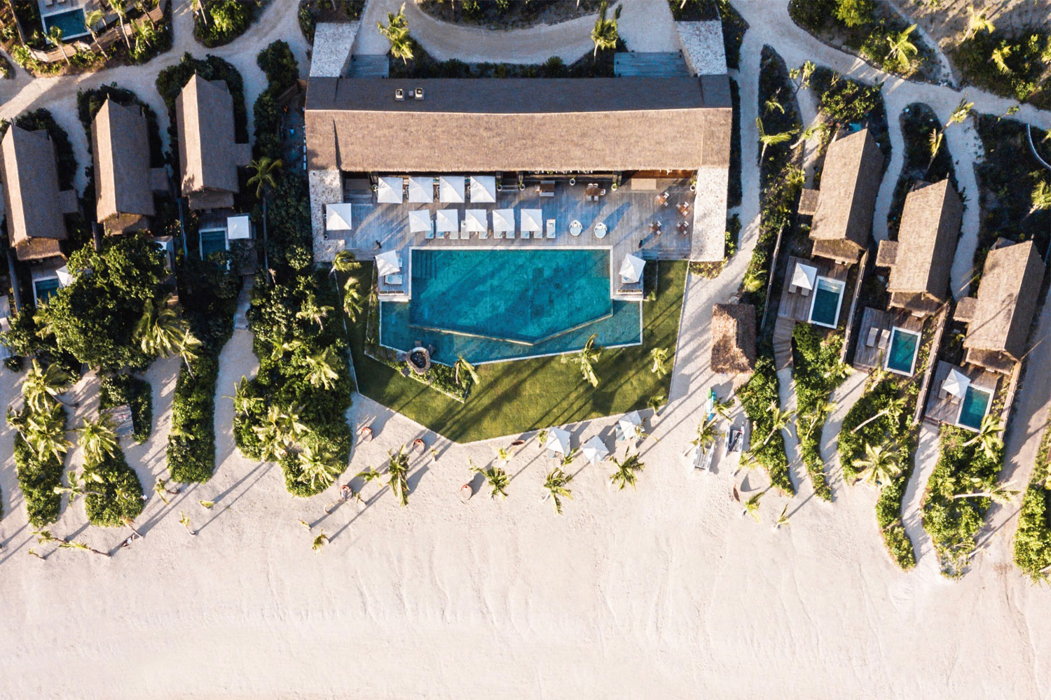 An aerial view of Six Senses Fiji resort on Malolo Island. Photo / Supplied