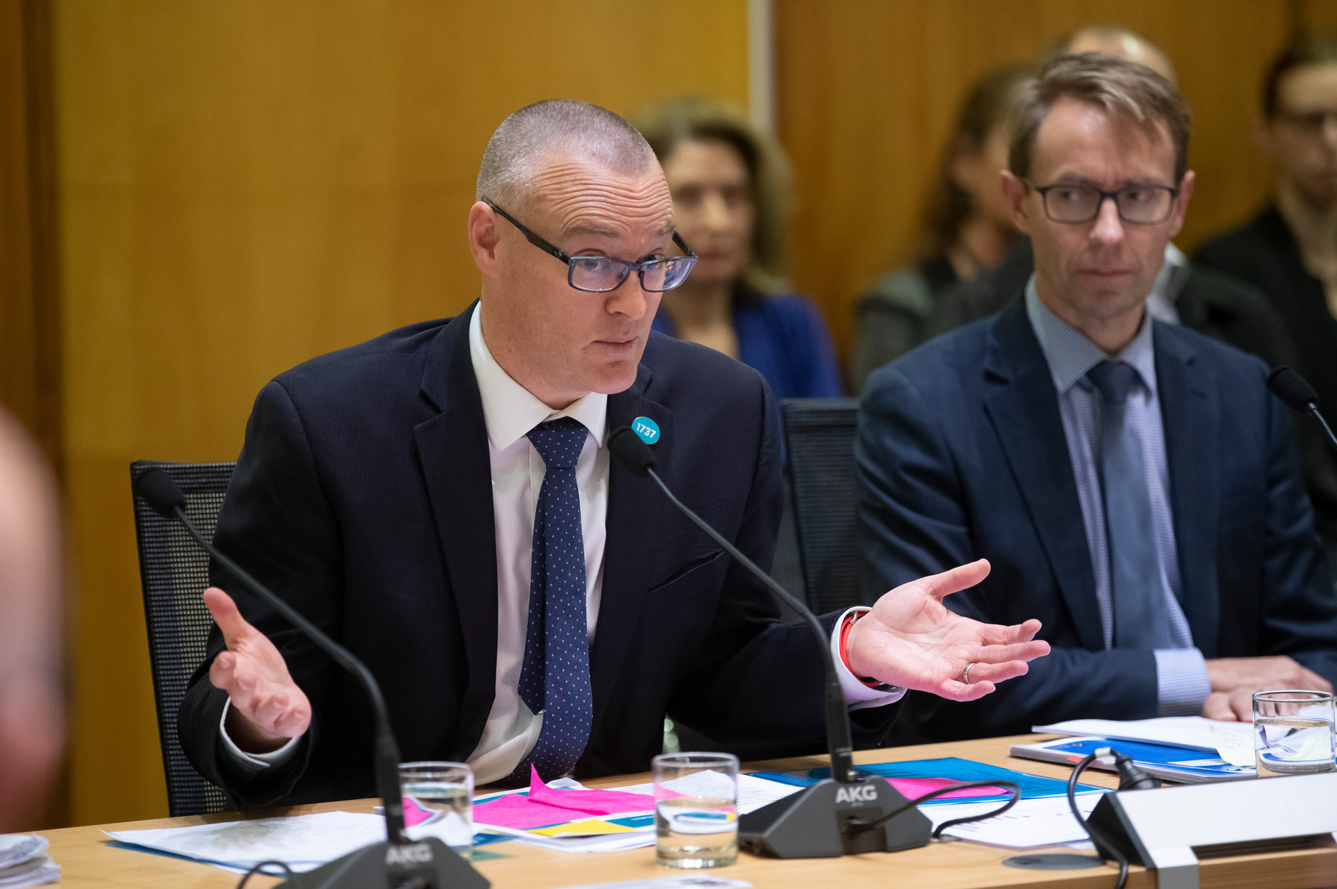 Health Minister David Clark and the Director General of Health Ashley Bloomfield. Photo / Mark Mitchell