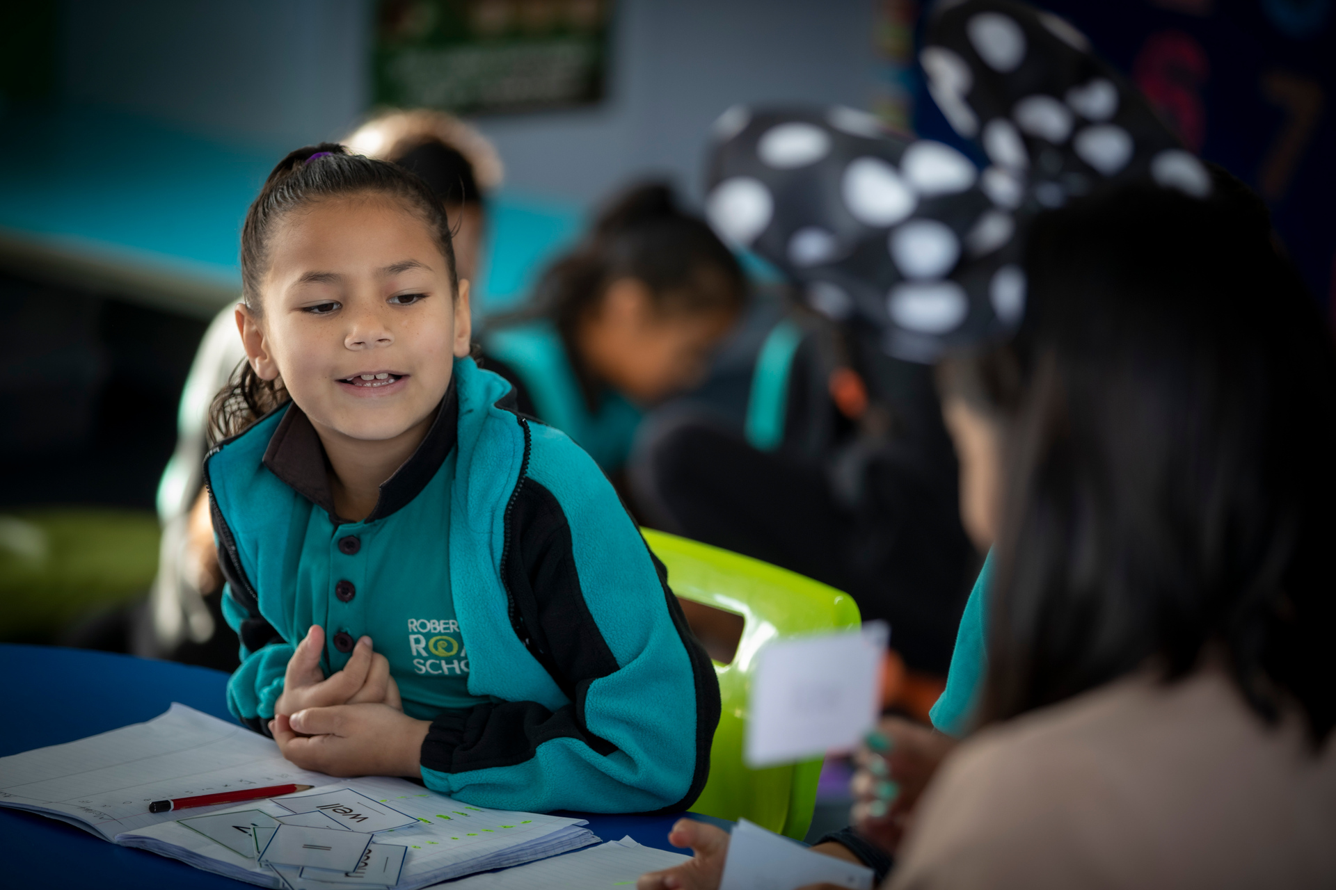 Students at Robertson Road School in Māngere are learning to read and write using a structured literacy approach. Photo / Michael Craig