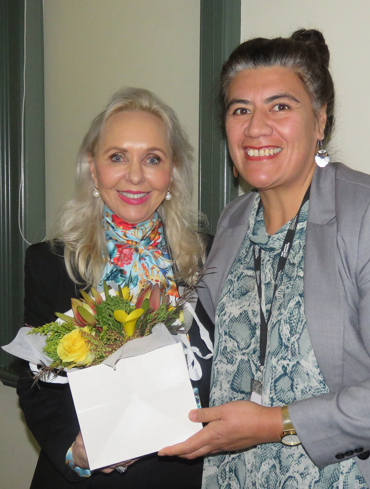Councillor Josephine Bartley, right, says Desley Simpson is respected across the political spectrum. Photo / File