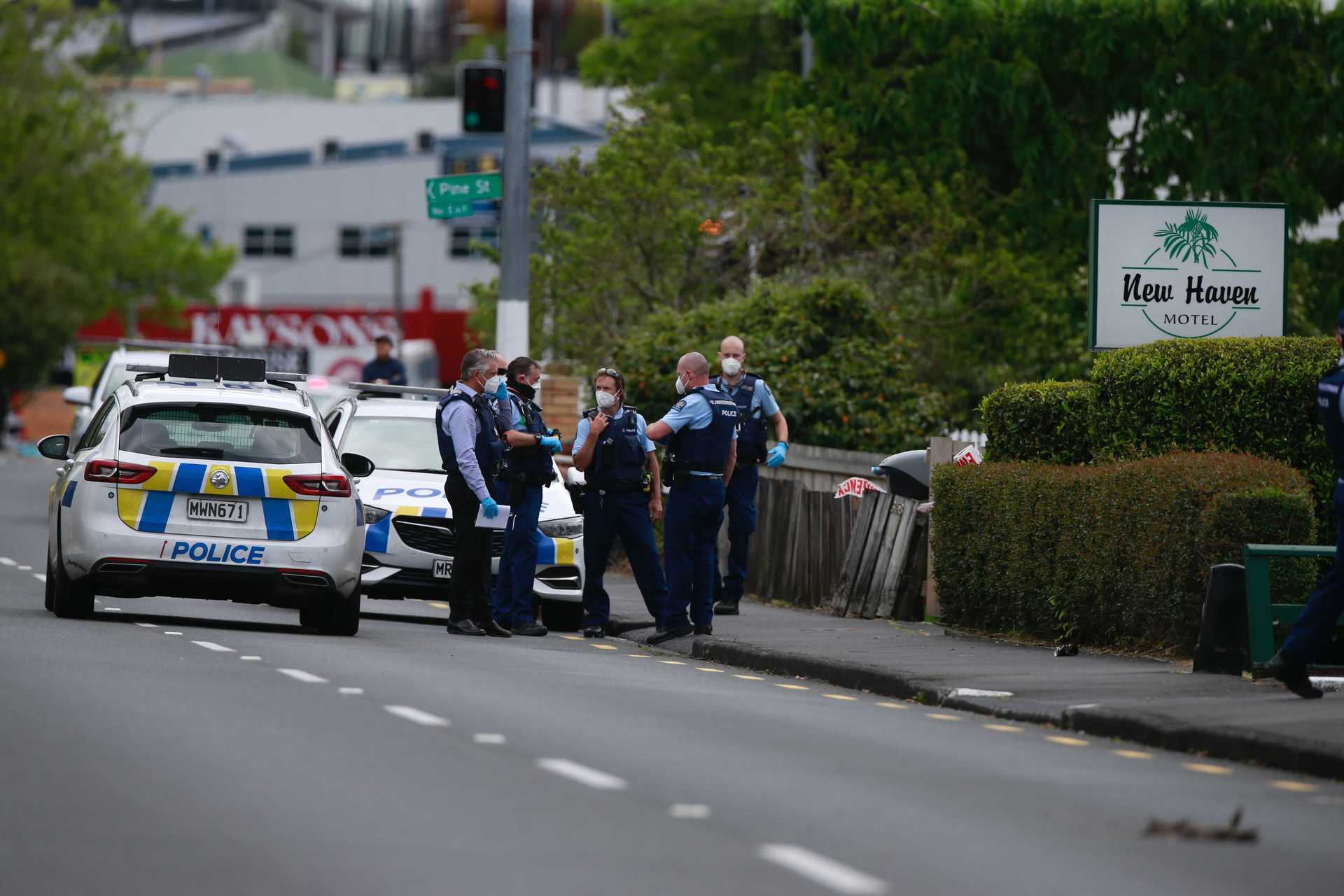 Police were called to a property on Great North Rd, New Lynn on Friday after reports of a shooting. Photo / Michael Craig