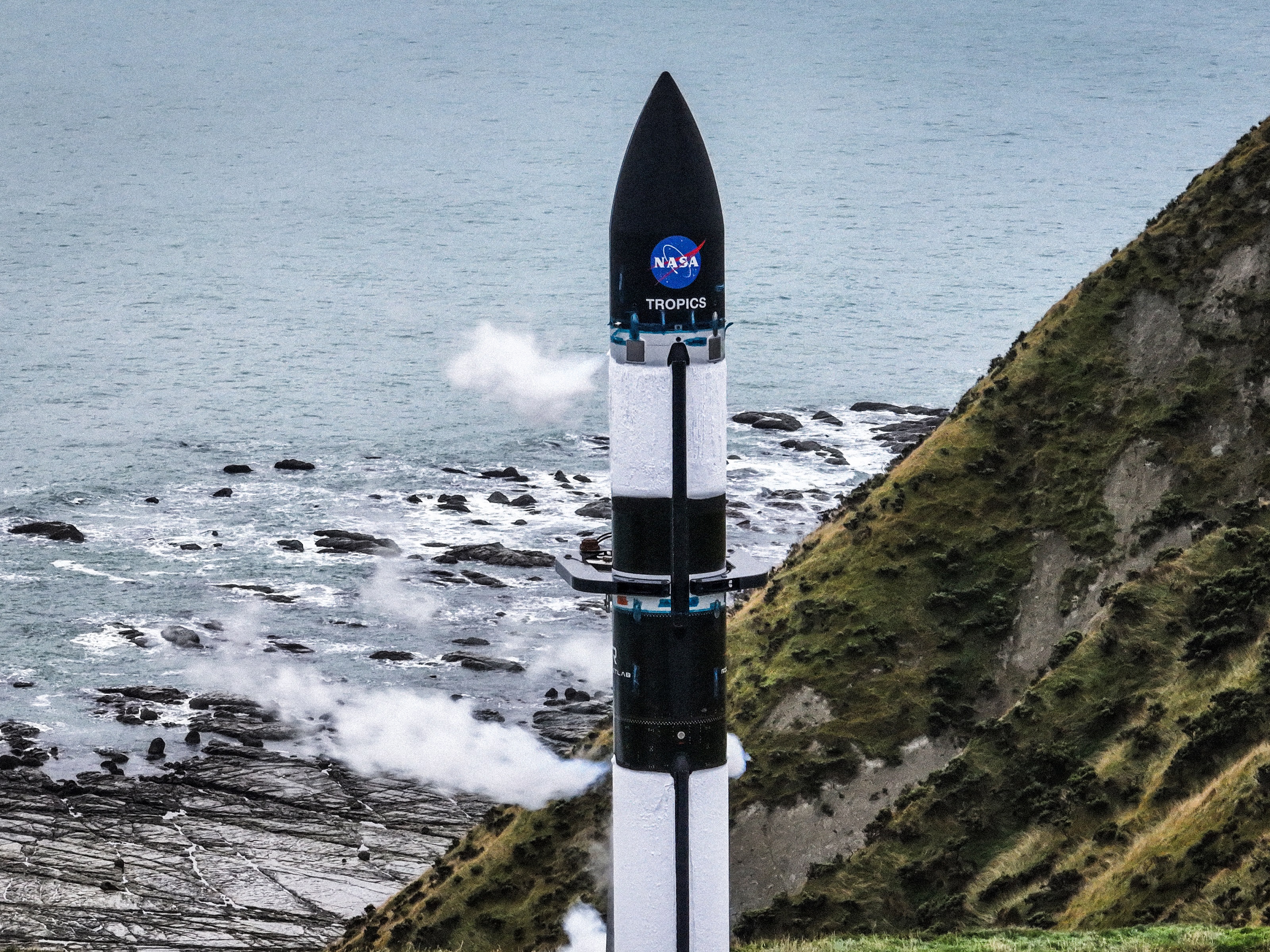 A Rocket Lab Electron is due to take off from Mahia at 1pm, carrying two cyclone-monitoring satellites for Nasa's Tropics mission. Photo / Supplied