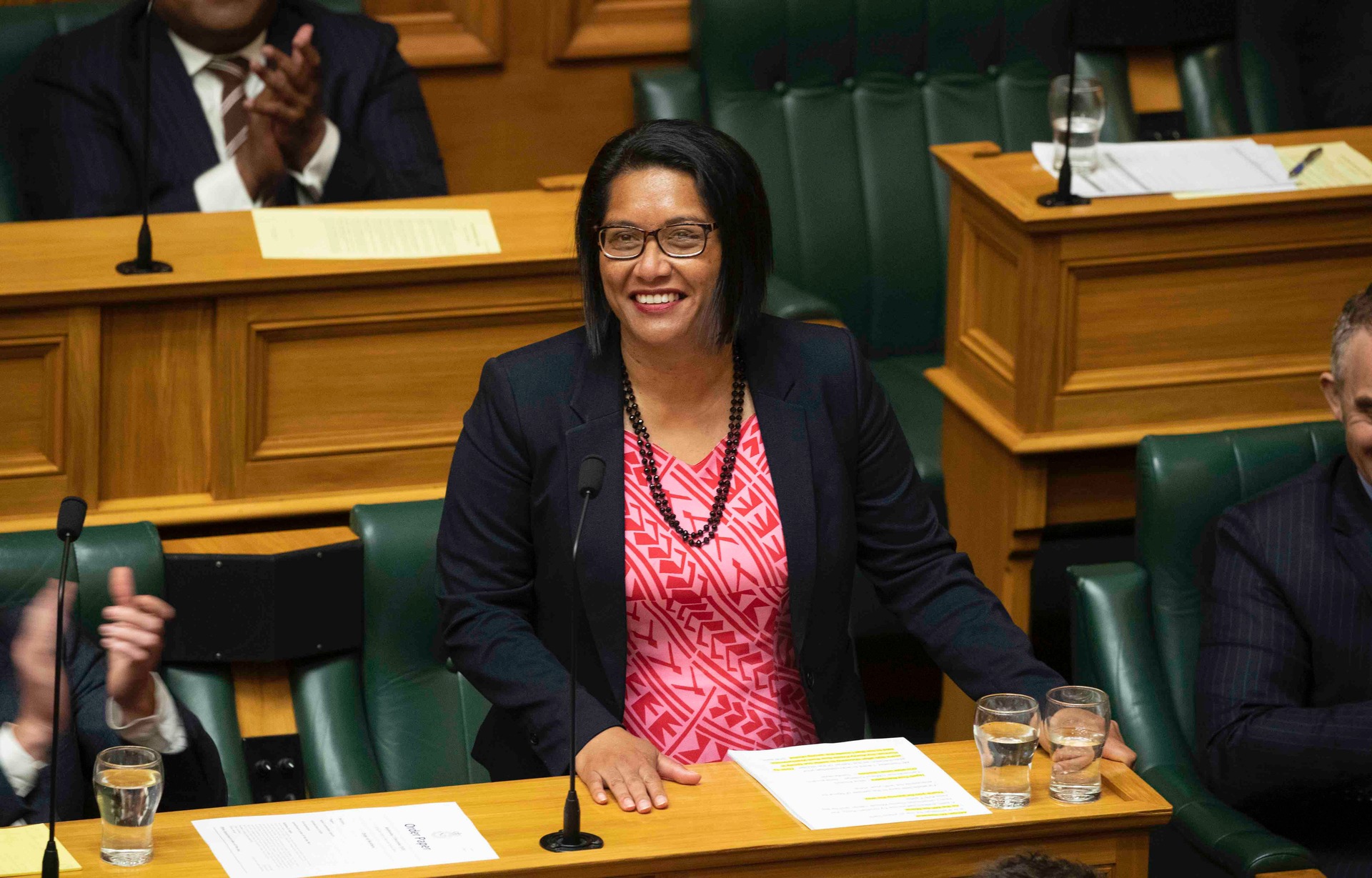 Barbara Edmonds, Labour MP for Mana, during her maiden speech in 2020. Photo / Mark Mitchell