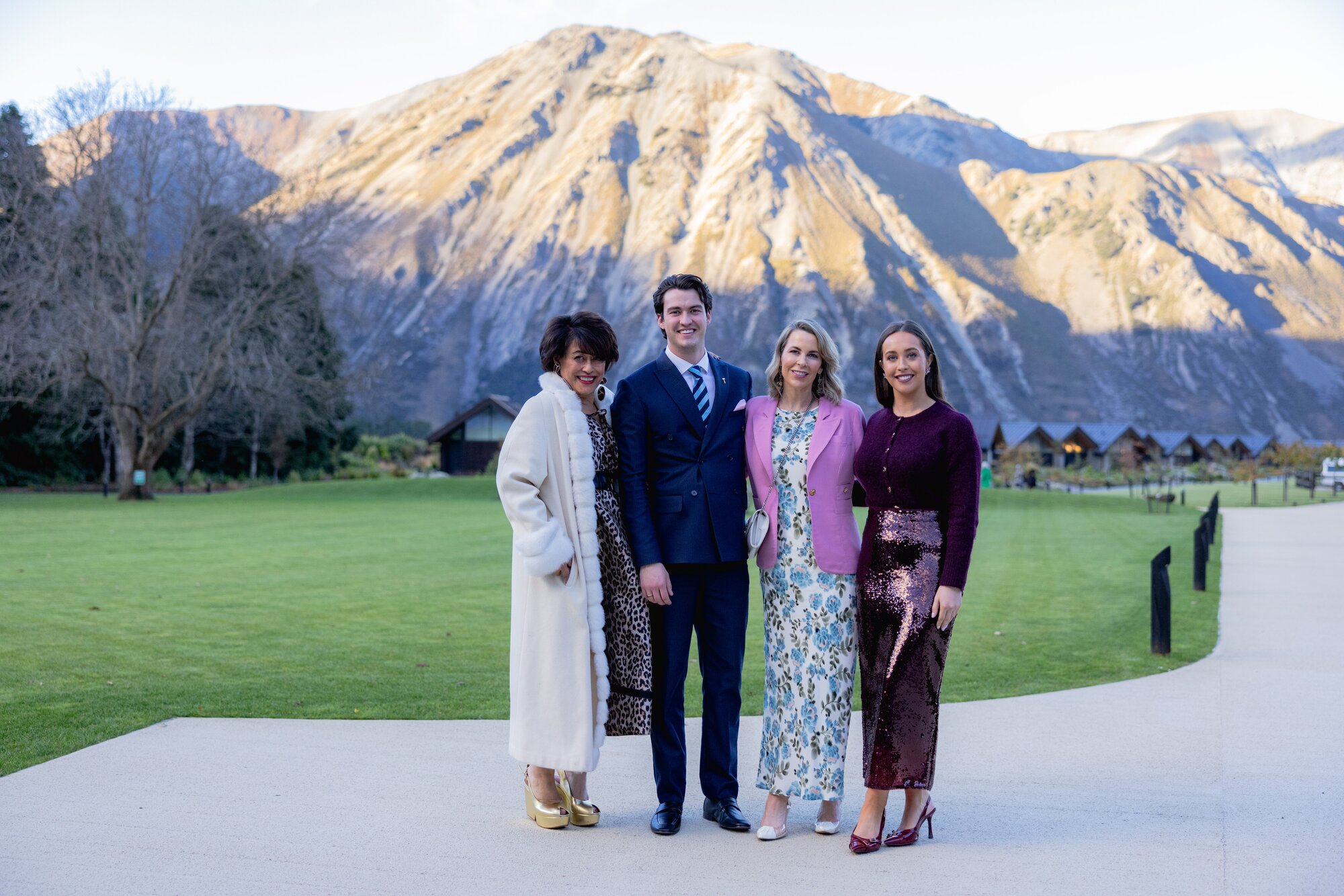 Lynette McFadden, Riley Malzard, Janelle Pritchard and Grace Little. Photo / Lisa Sun 