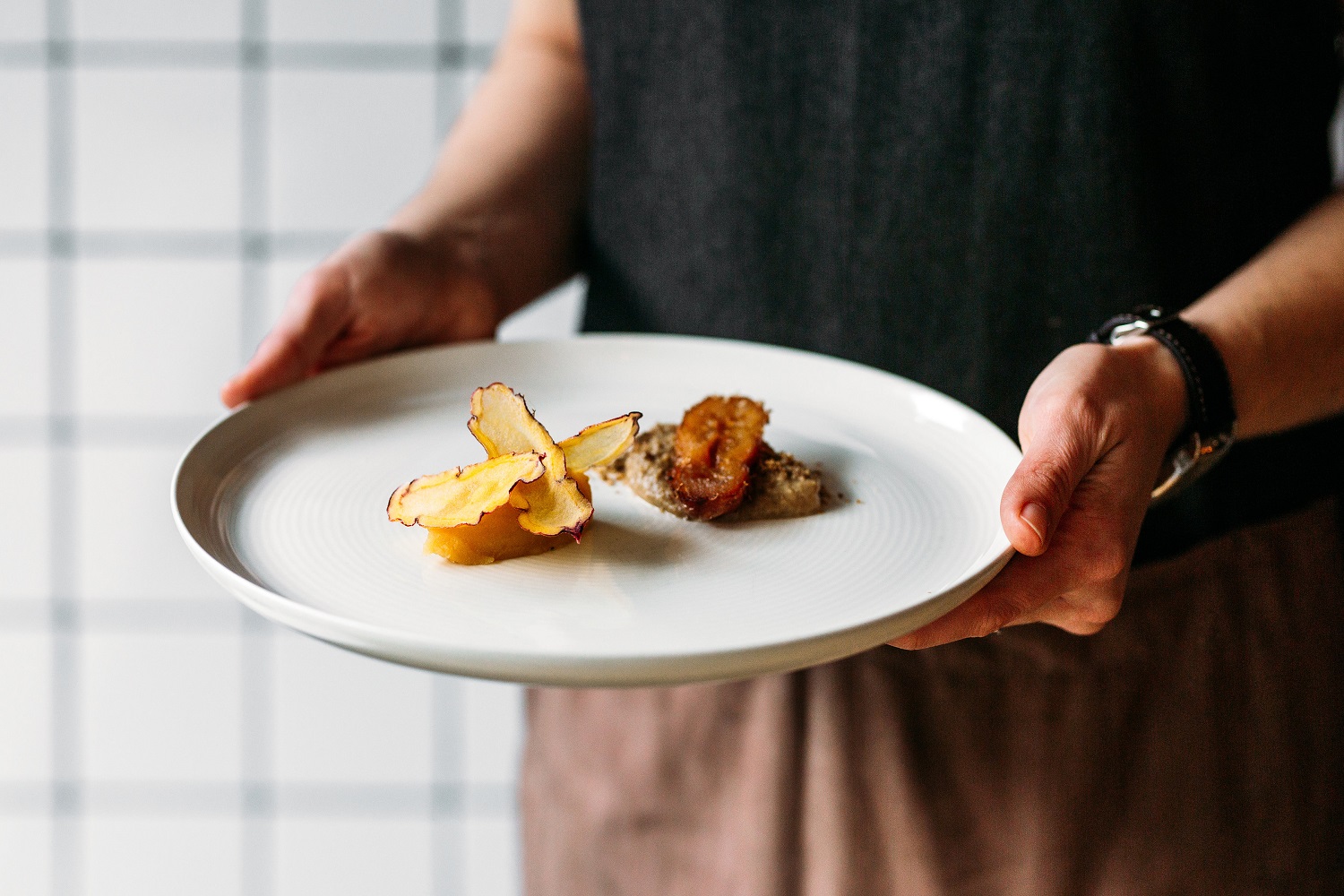 The tasting menu features four courses. Photo / Anna Briggs