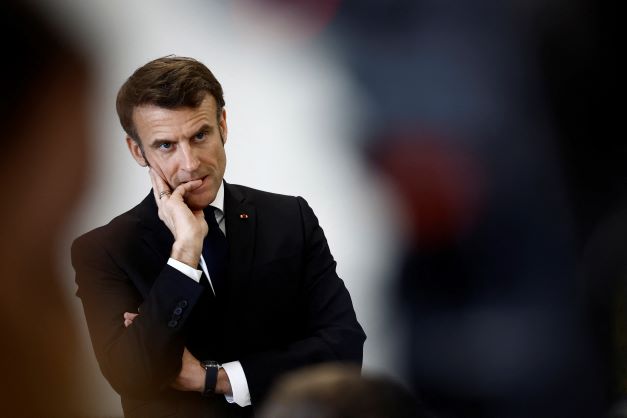 French President Emmanuel Macron has invoked a special constitutional power to raise the pension age, but his government no faces the possibility of a vote of no confidence. Photo / AP file