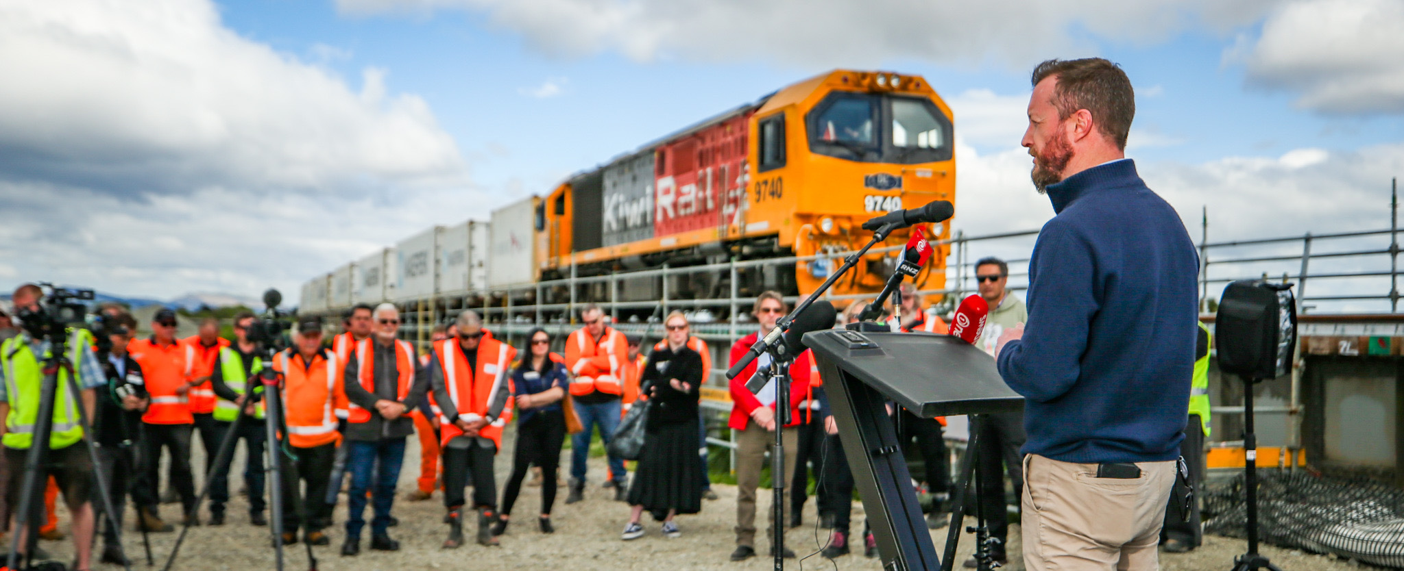 Minister Kieran McAnulty speaking at the reopening event. Photo / Paul Taylor