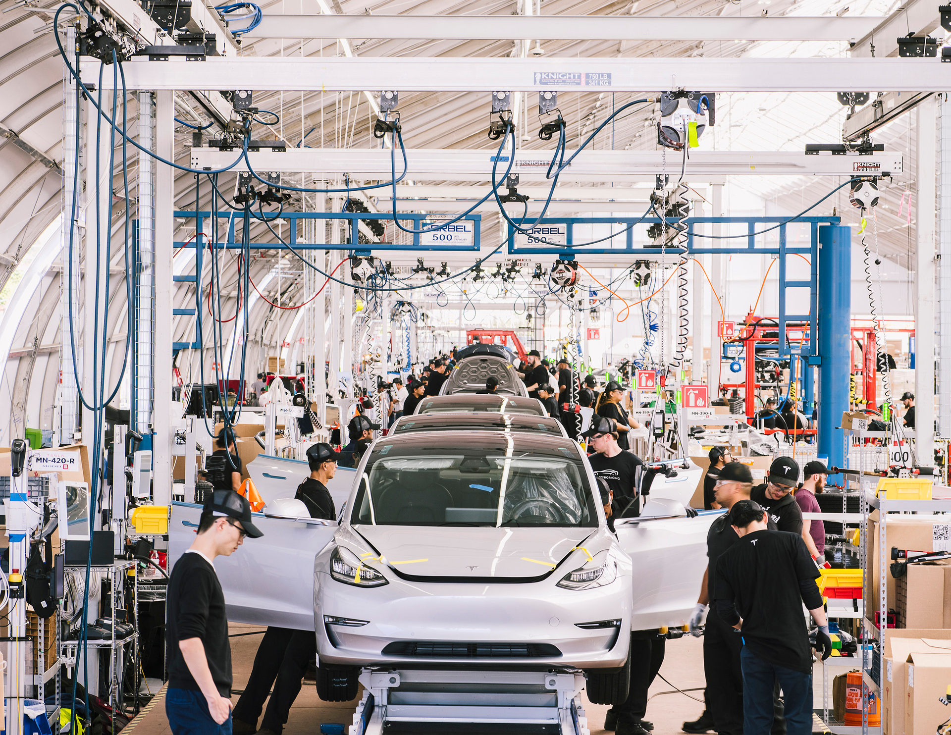 Tesla sold 1.79 million vehicles last year, down on 2023. Photo / Justin Kaneps, The New York Times