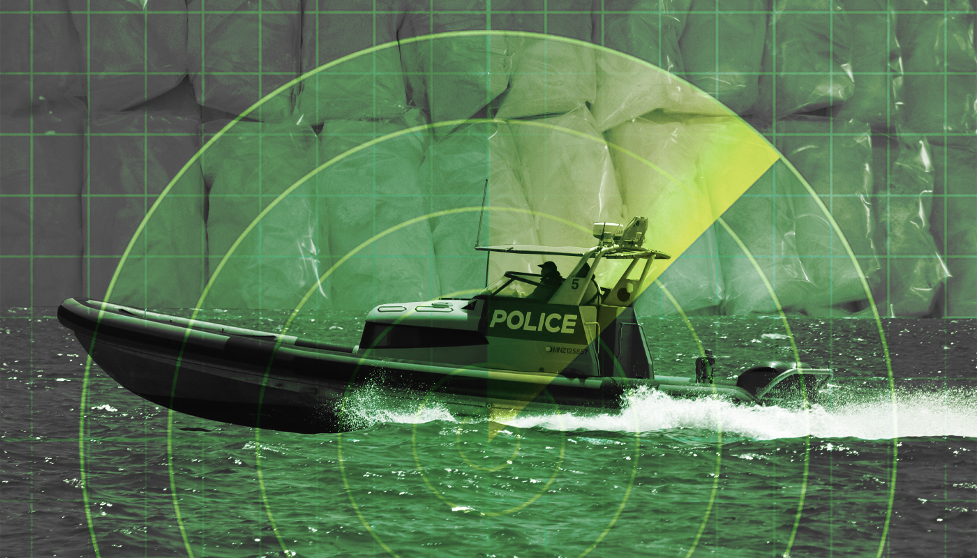 Police, the Royal New Zealand Air Force and vessels were in the Far North on Wednesday trying to find the boat, described as a 3.5m skiff with two people on board related to a meth importation case. Photo / NZME