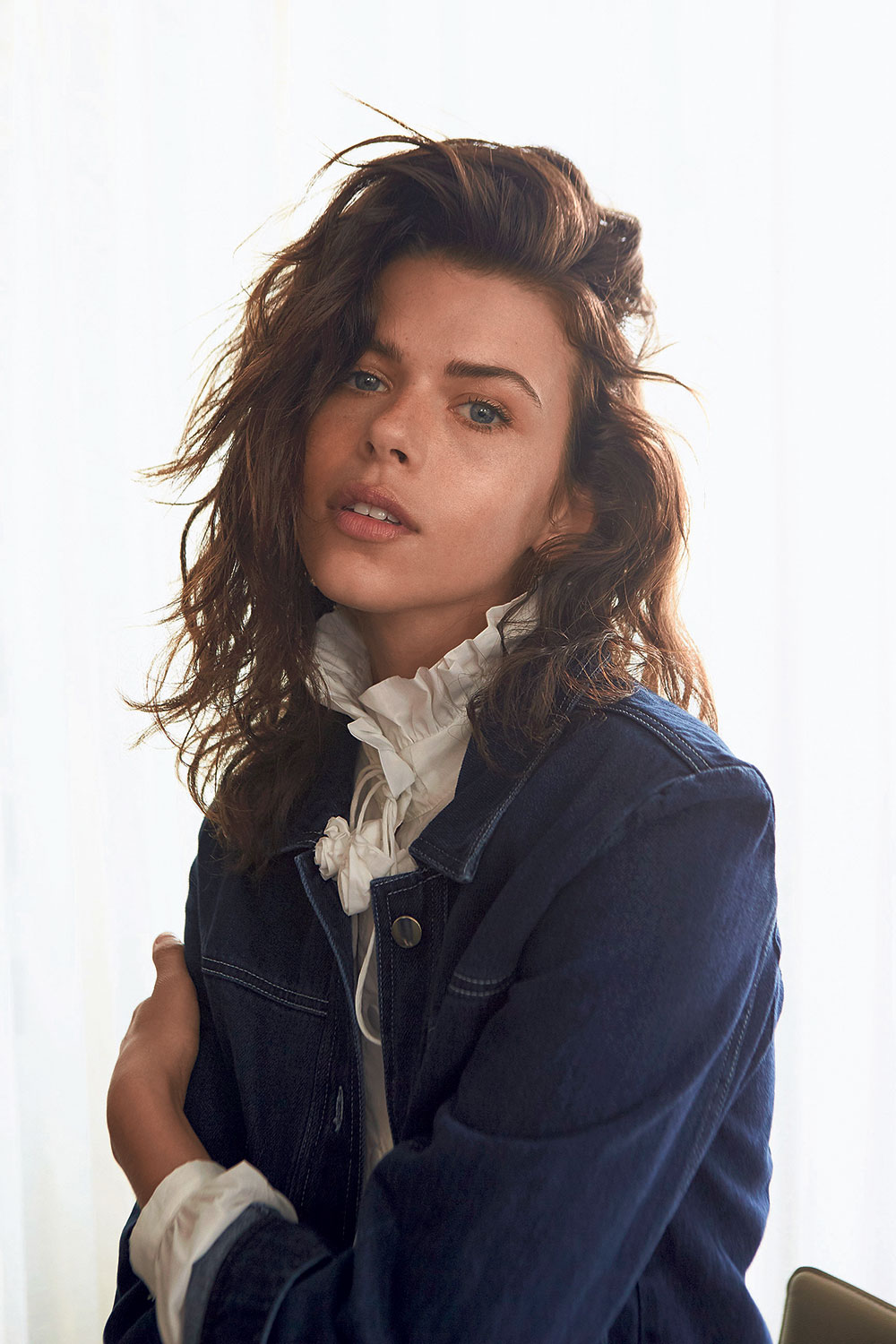 <b>Liam blouse</b> $199. <b>Wynn Hamlyn jacket</b> $400.