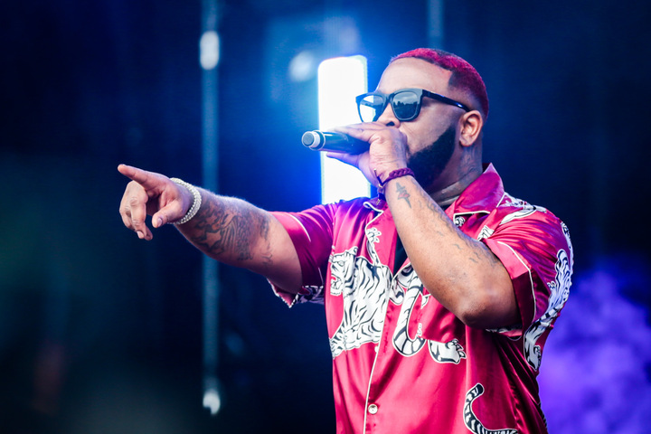 Pleasure P from Pretty Ricky was among the artists performing at the Napier show on Thursday. Photo / Paul Taylor