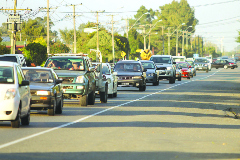 Christchurch motorists still find traffic a burden. Photo / Geoff Sloan