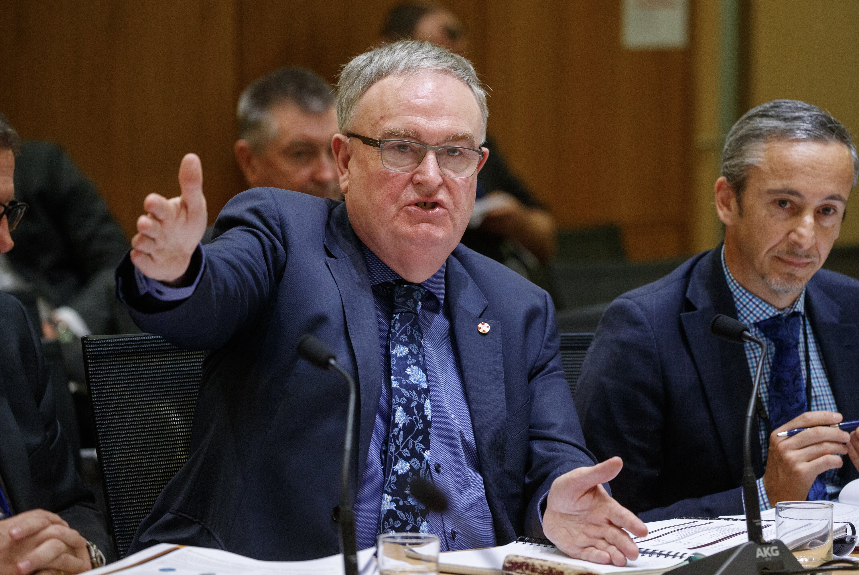 Treasury Secretary Iain Rennie during his appearance at the Finance and Expenditure select committtee hearing at Parliament. Photo / Mark Mitchell