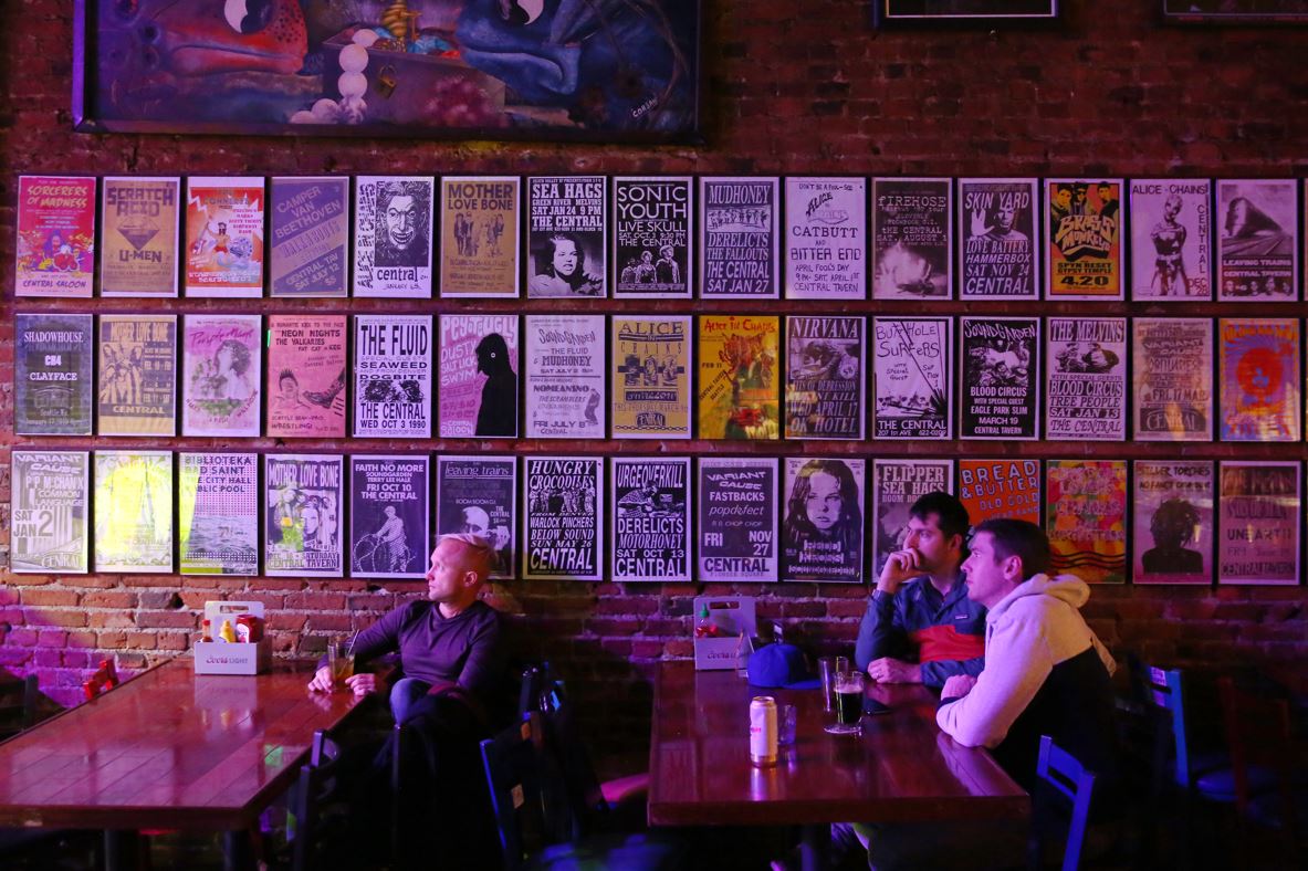 Central Saloon was established in 1892, and the last place Kurt Cobain was seen alive. Photo / Getty Images