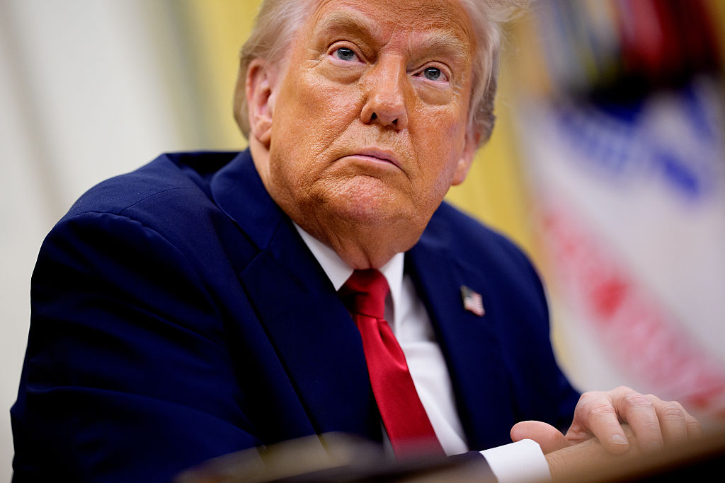 US President Donald Trump says Hollywood is being destroyed by productions being lured overseas. (Photo by Andrew Harnik/Getty Images)