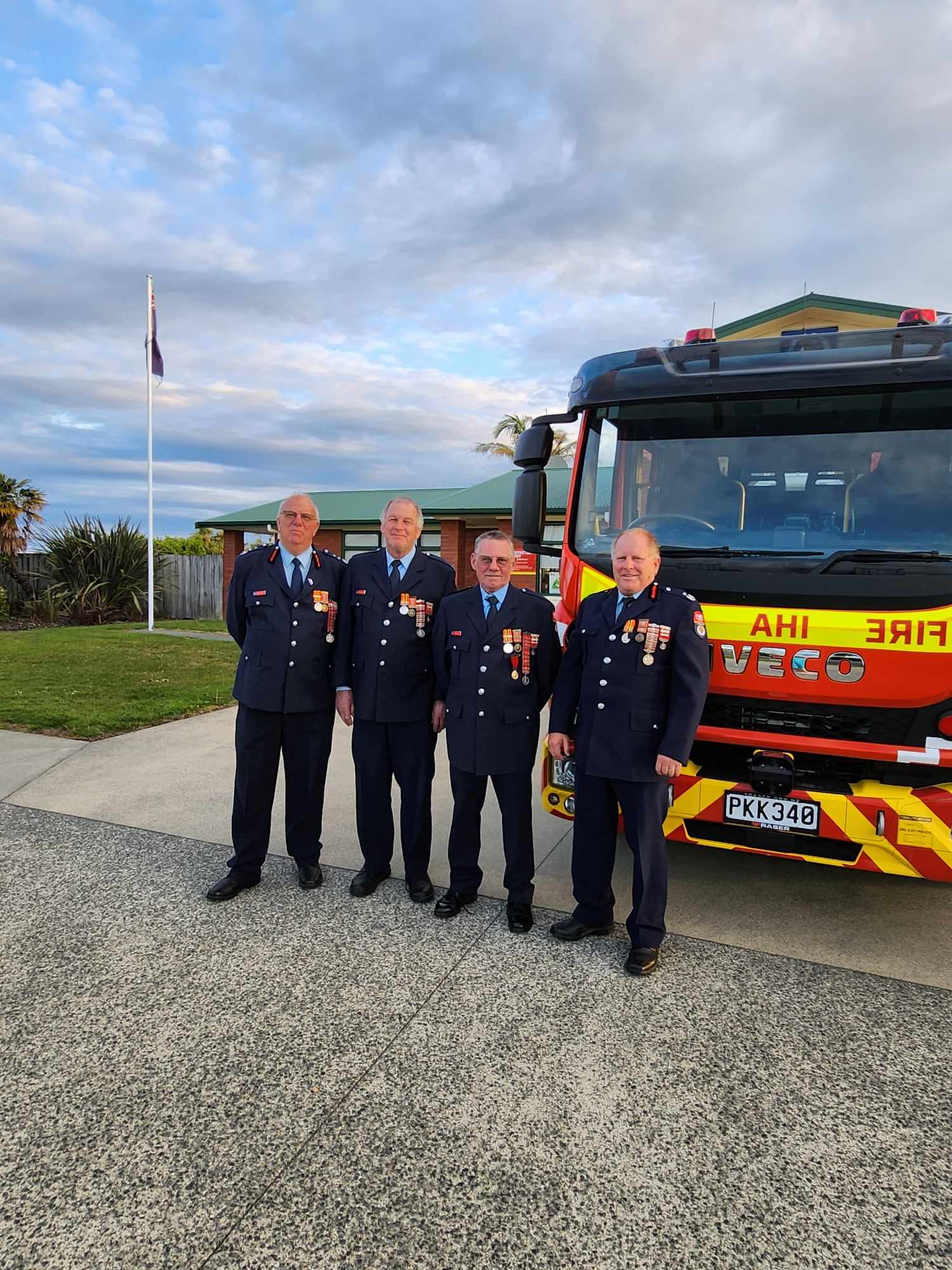 In a testament to their commitment to the community, four distinguished members of the Onerahi Fire Brigade were recently honoured with 25-year Gold Star Awards.