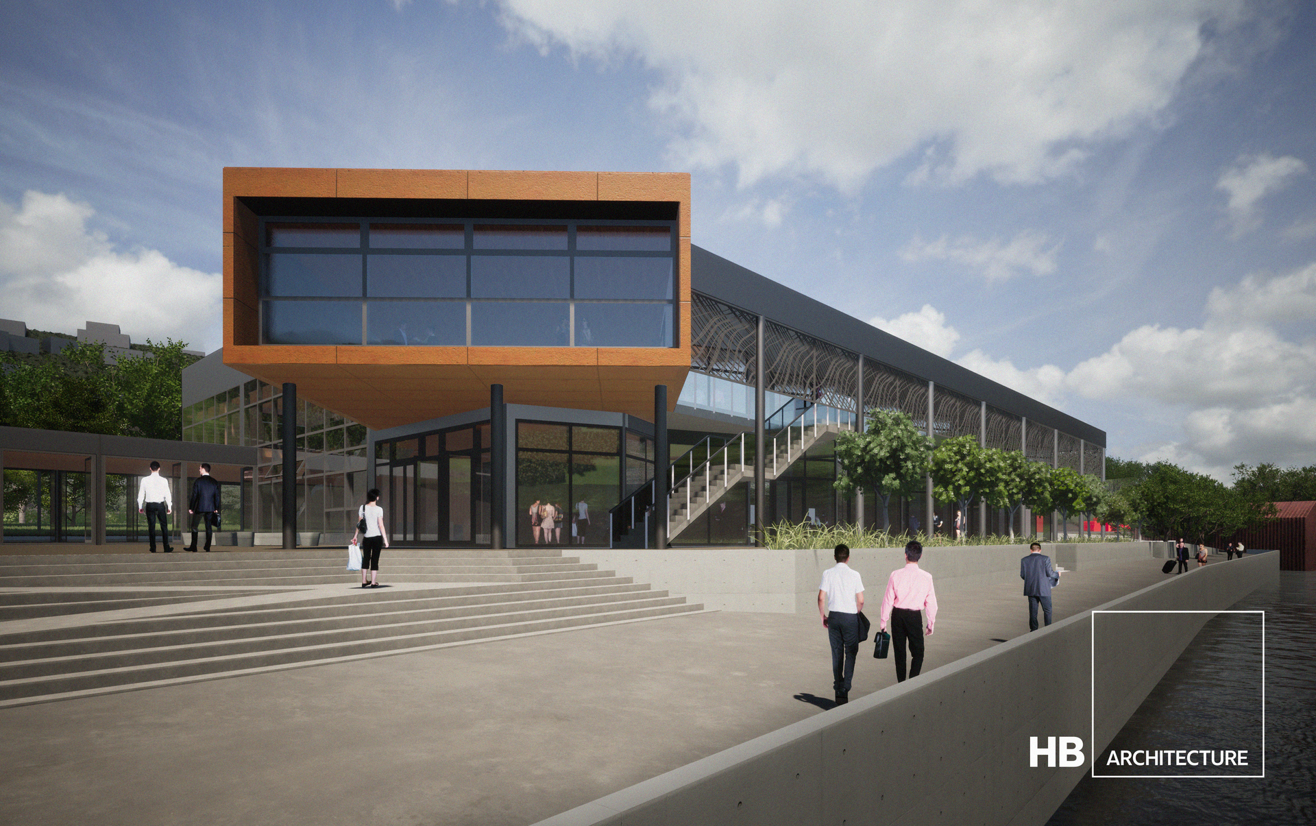 An artist's impression of the new-look Oruku Landing development.