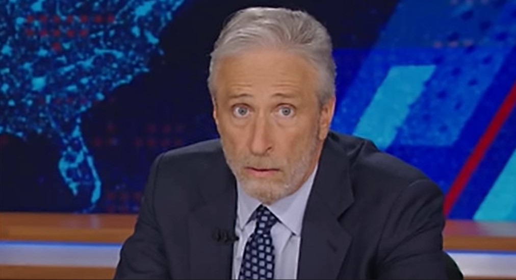 In response to a clip of Joe Biden fumbling through a sentence that didn’t make sense about “beating” Medicare, Jon Stewart joked: “I need to call a real estate agent in New Zealand.” Photo / Screenshot