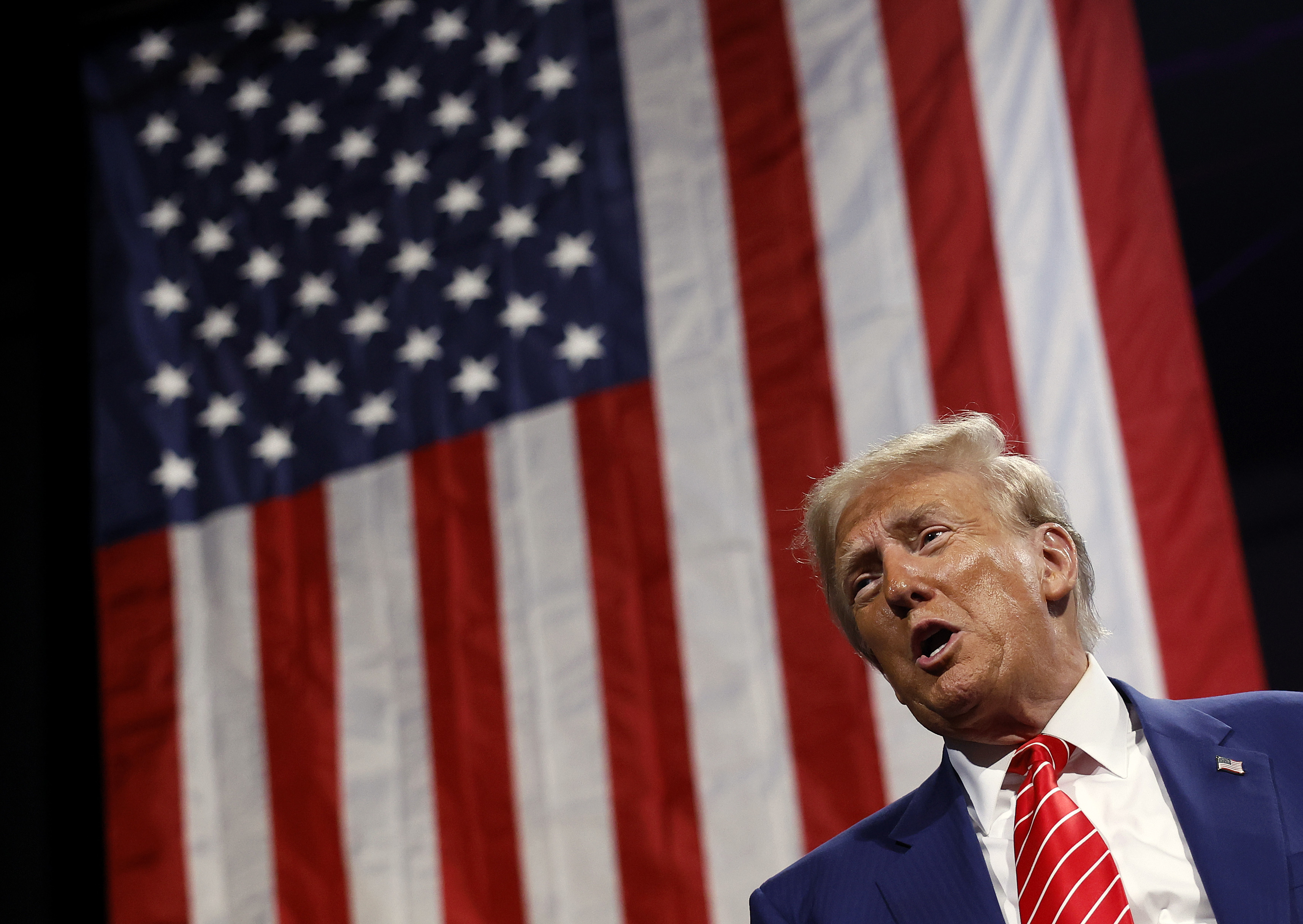 'To me, the most beautiful word in the dictionary is tariff. And it’s my favourite,' Trump said in Chicago yesterday NZT. Photo / Getty Images