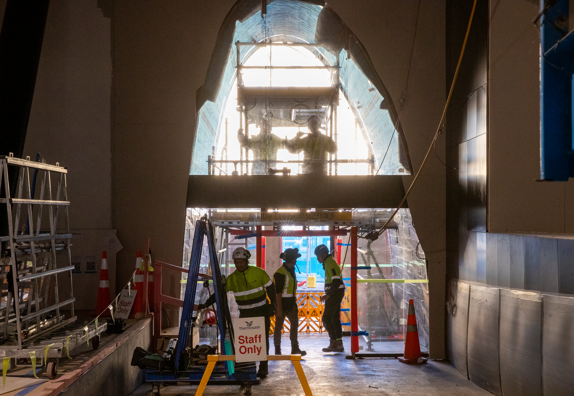 The ground floor will be open to the public whenever the building is open, providing an internal walkway linking Wakefield and Cable Sts. Photo / Mark Mitchell 