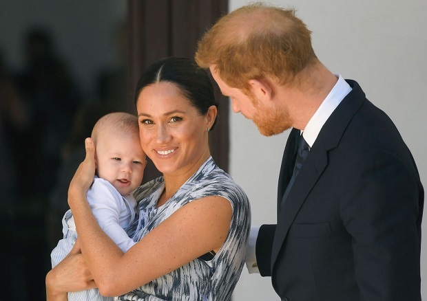 Prince Harry and wife Meghan with baby Archie Harrison Mountbatten-Windsor. Photo / Getty Images