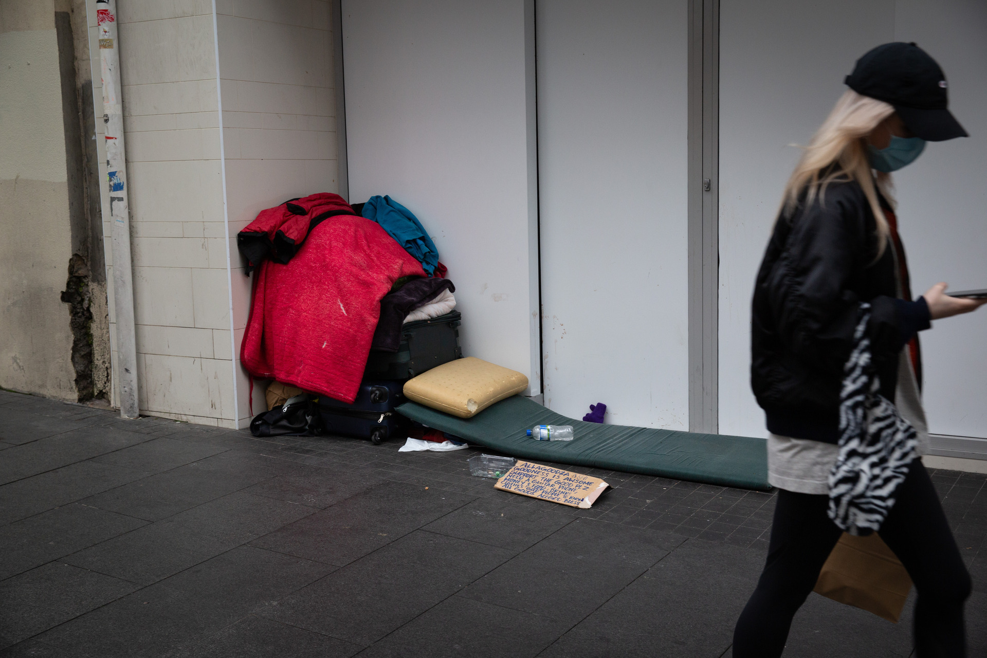 The rumours about a ban on homelessness began swirling on Tuesday, when Labour began asking questions in the House. Photo / Sylvie Whinray