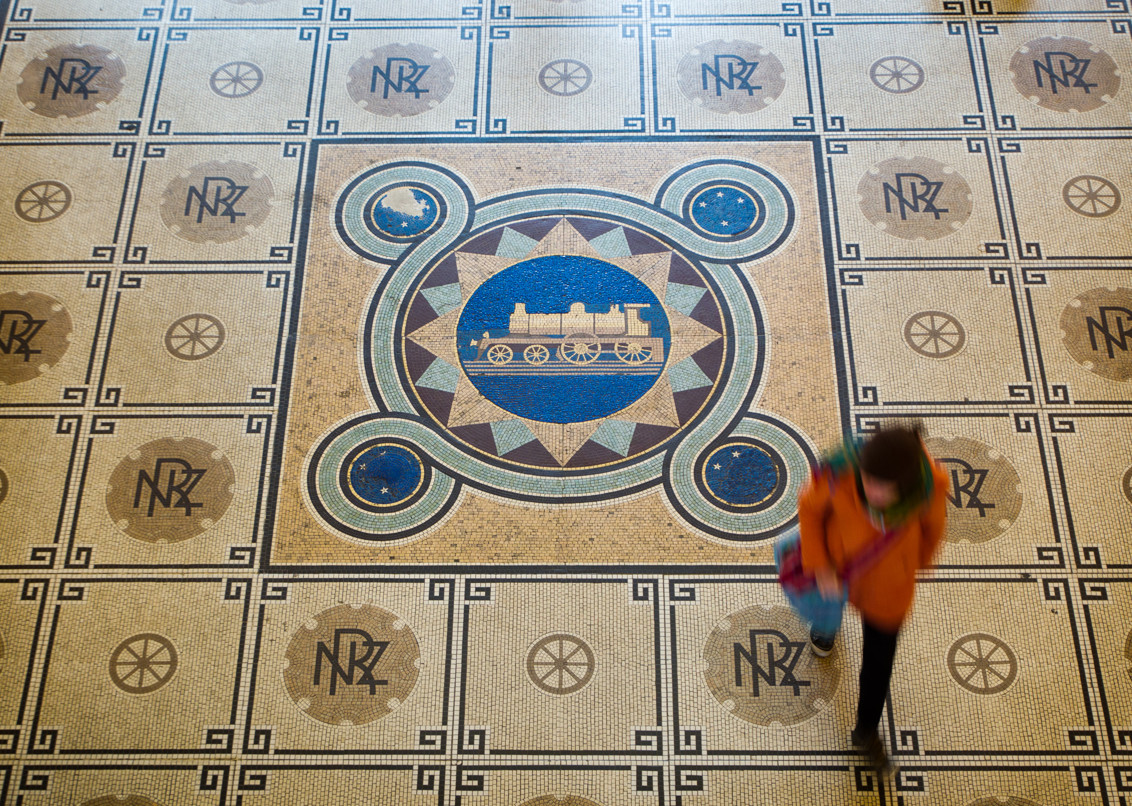 The mosaic floor of Dunedin Railway Station. Photo / Stephen Parker