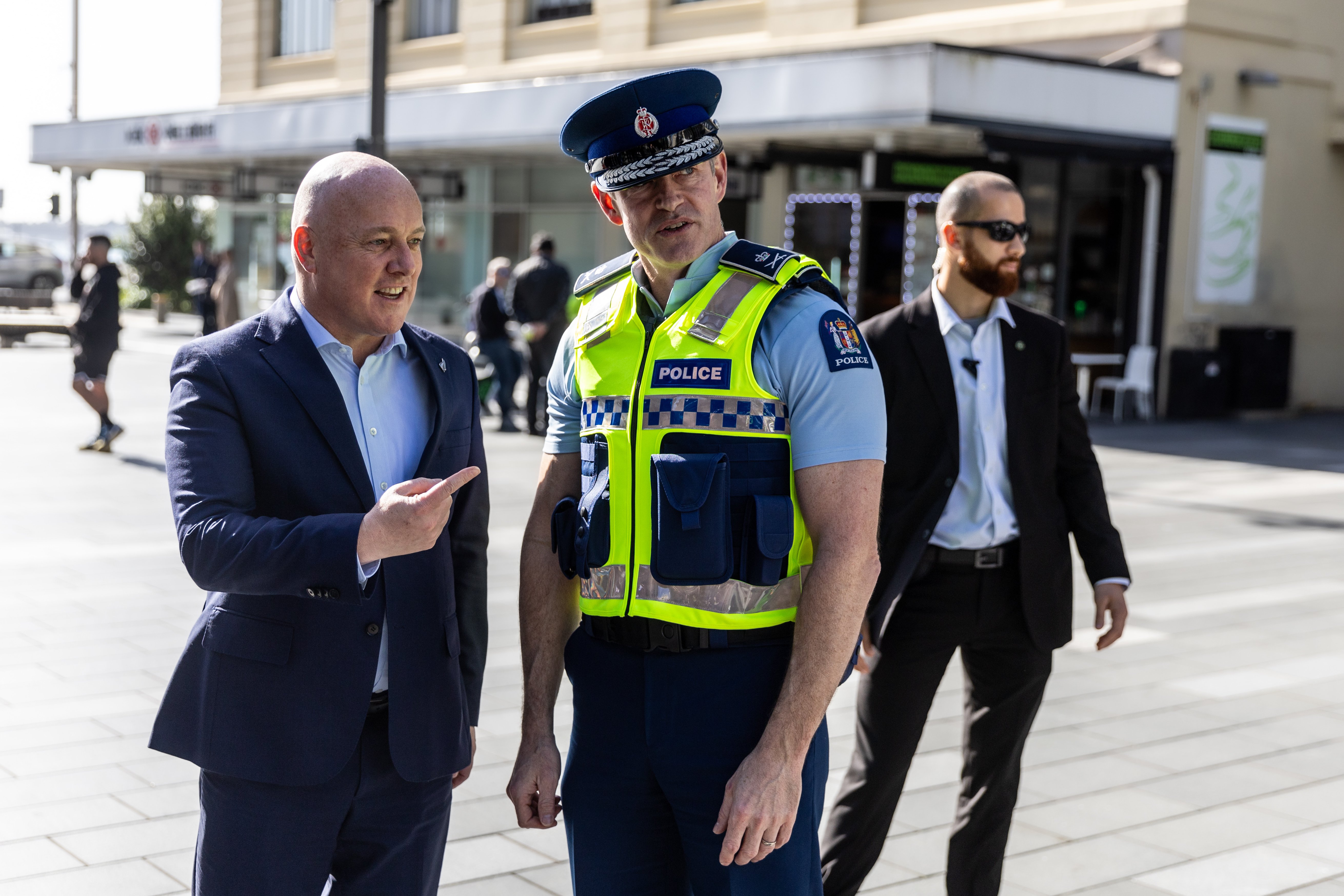 Police Commissioner Andrew Coster pictured with Prime Minister Christopher Luxon earlier this year. Photo / Michael Craig