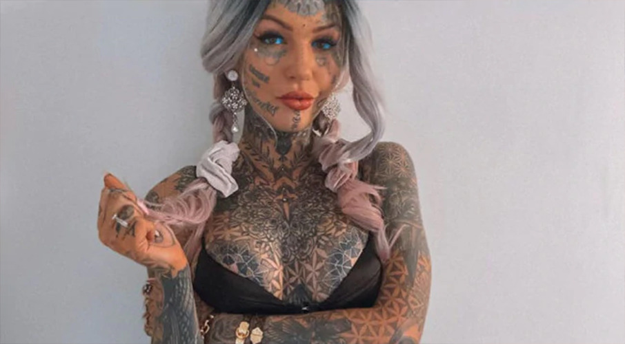 Body modifier plans next extreme move after she covers her body in 250  tattoos - NZ Herald