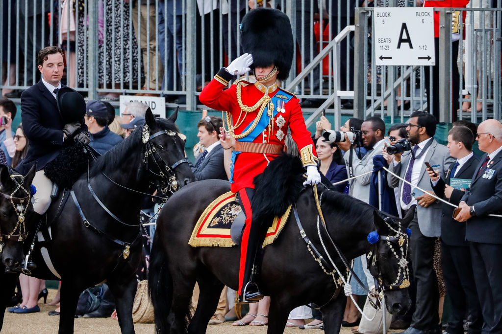Prince William leads The Colonel's Review at Horse Guards Parade. Photo / Getty Images