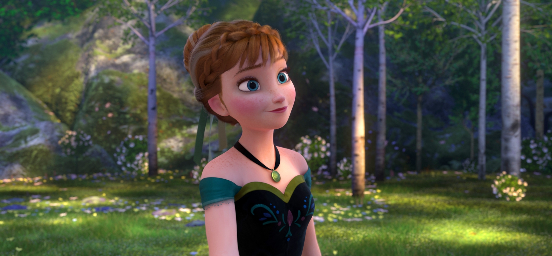 Anna, voiced by Kristen Bell, goes to the rescue in Frozen.